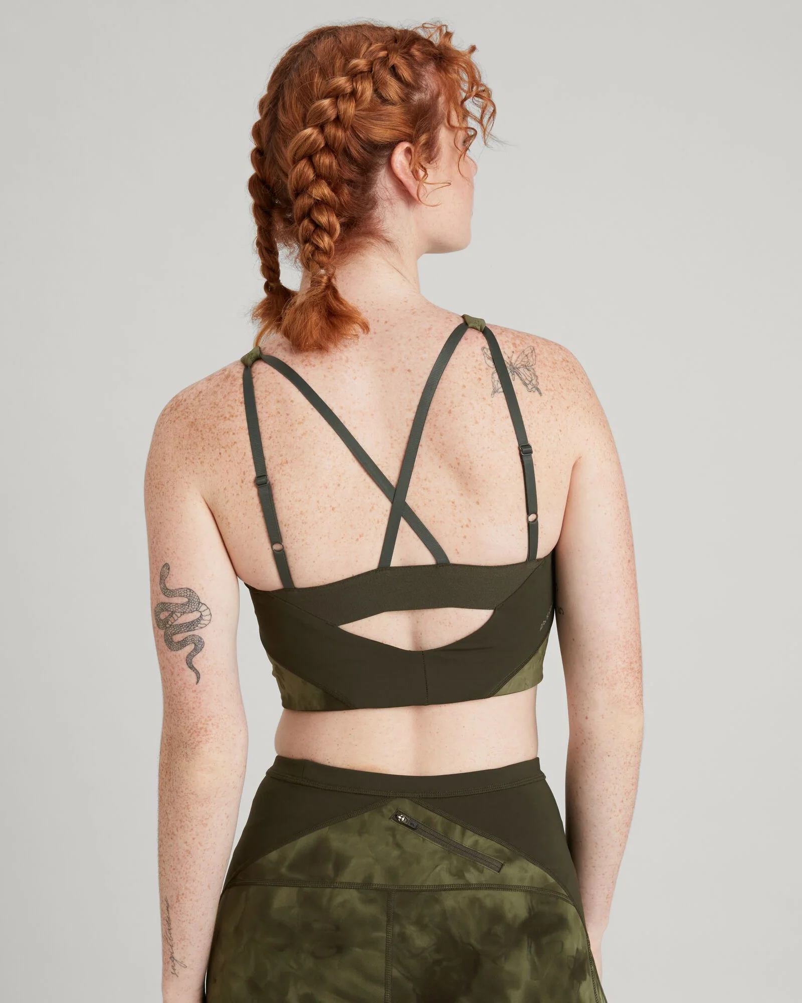 WELL.DER.NESS Move Women's Crop Top - Beech Sunburst Print - Image 4