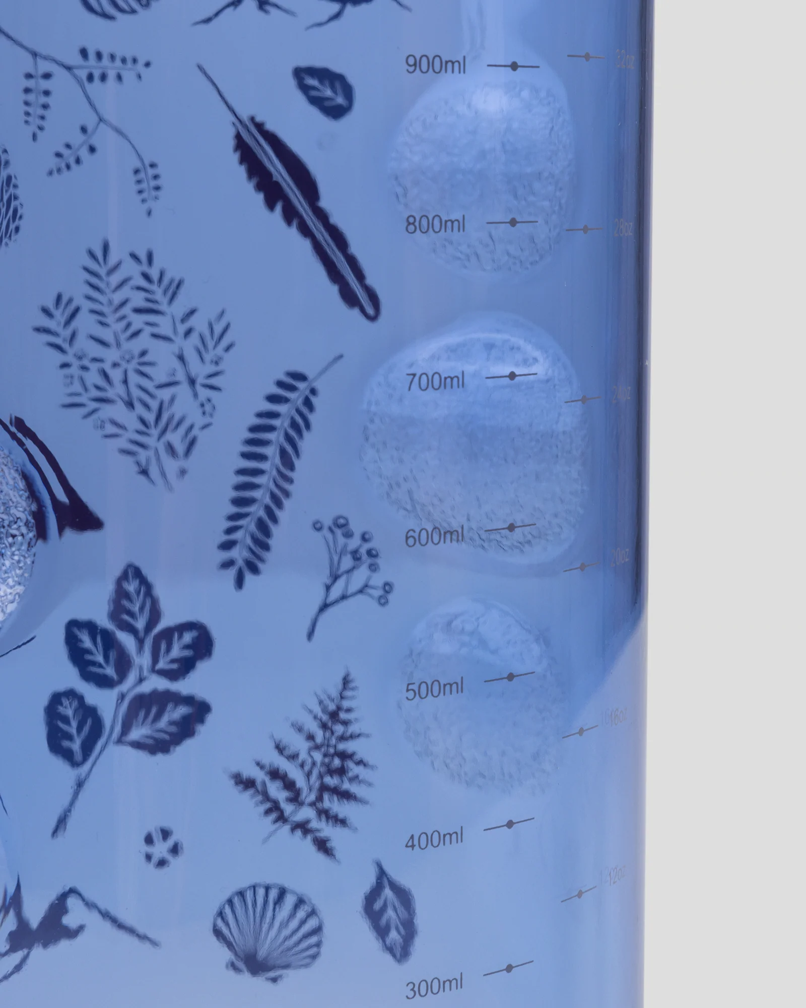 Tritan Wide Mouth 1L Water Bottle - Dark Peri Nature Icons - Image 3