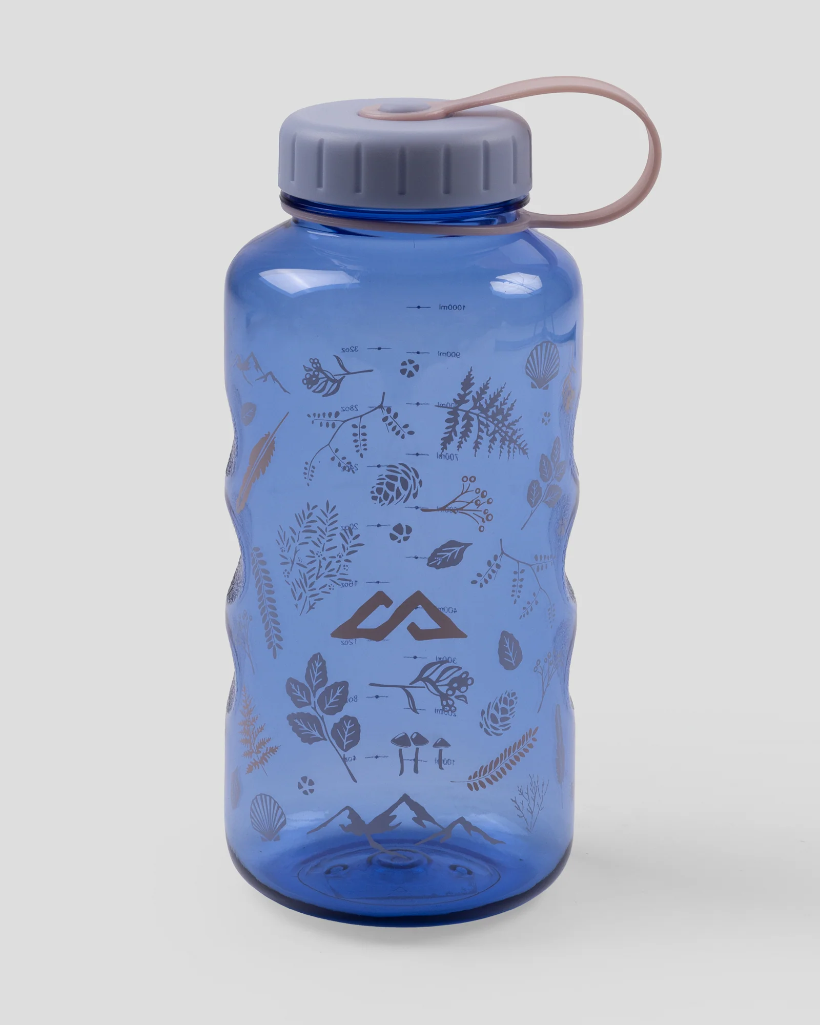 Tritan Wide Mouth 1L Water Bottle - Dark Peri Nature Icons - Image 4