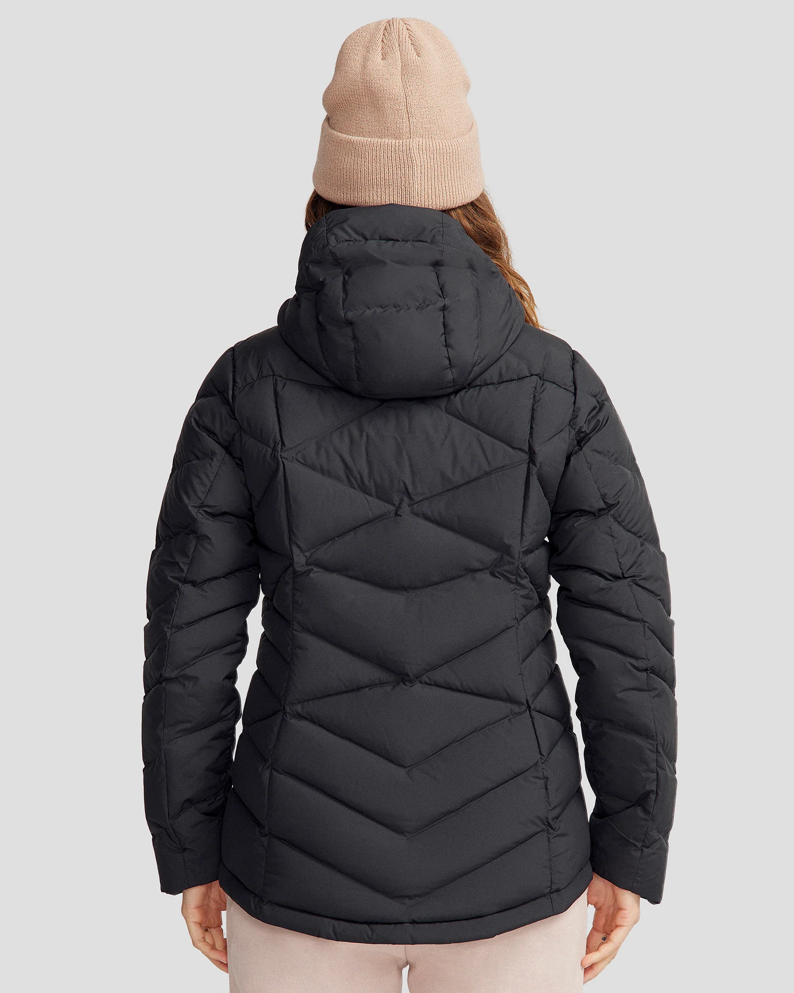 Women's Winterburn Hooded Down Jacket - Black - Image 4