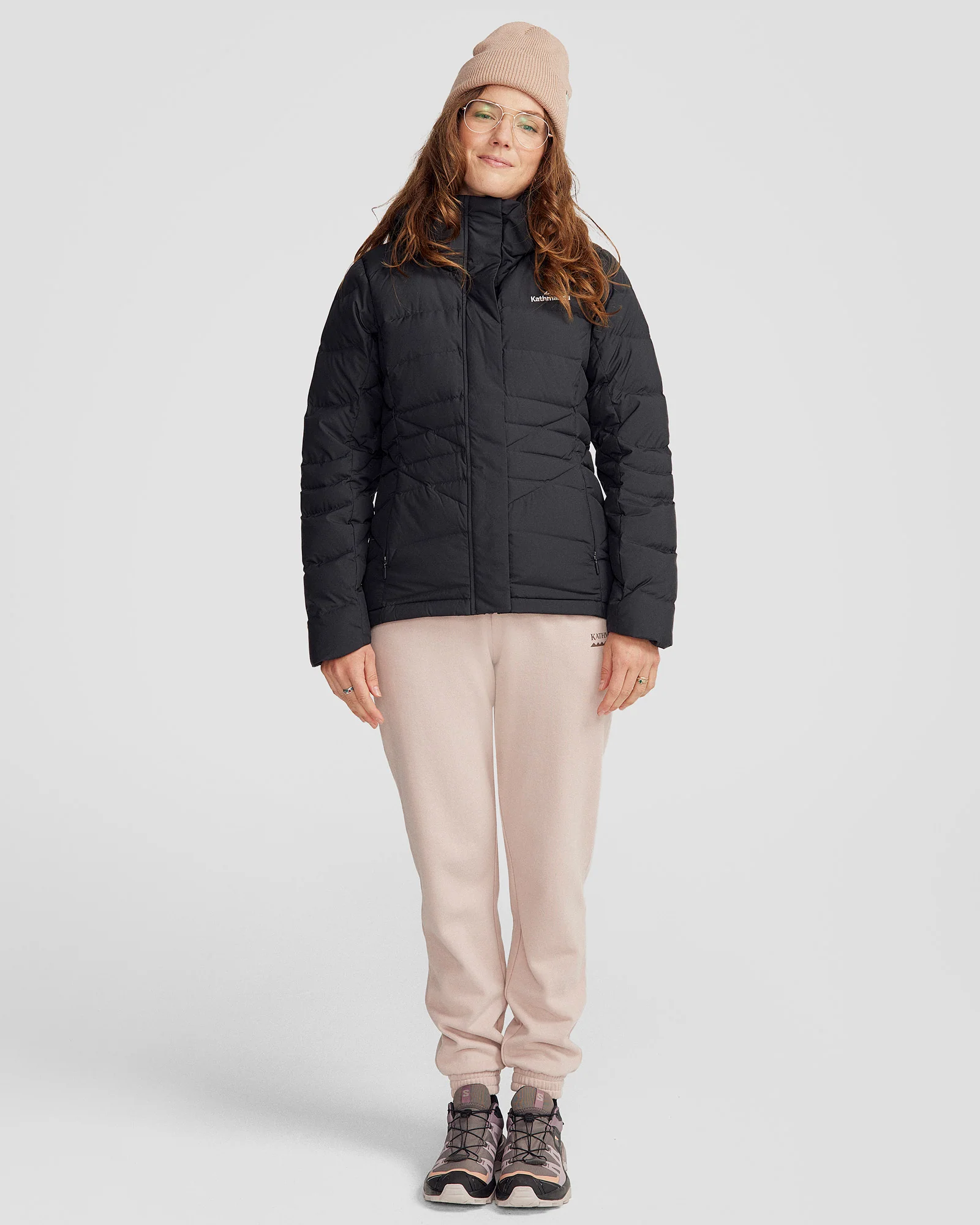 Women's Winterburn Hooded Down Jacket - Black - Image 7
