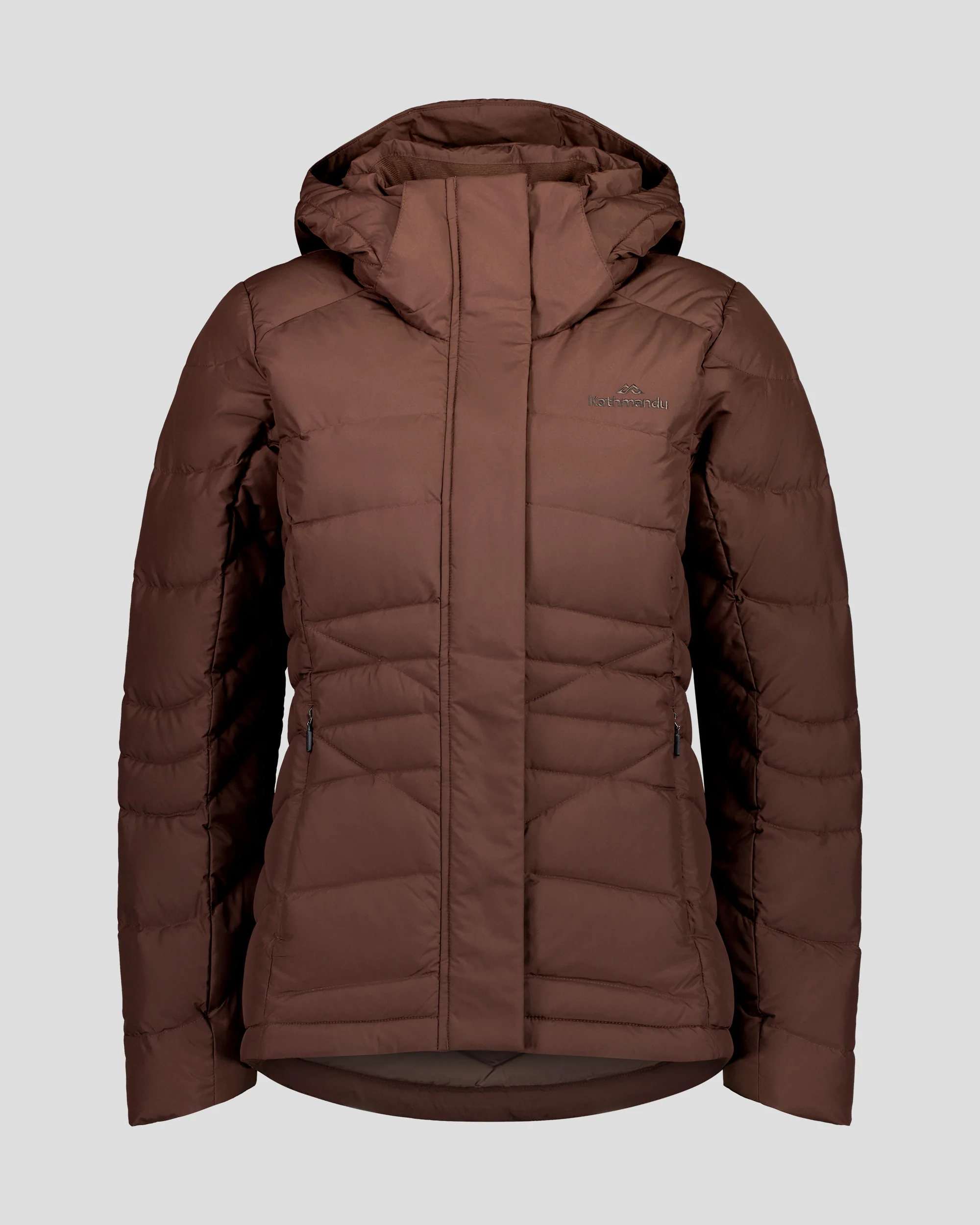 Women's Winterburn Hooded Down Jacket - Cocoa - Image 4