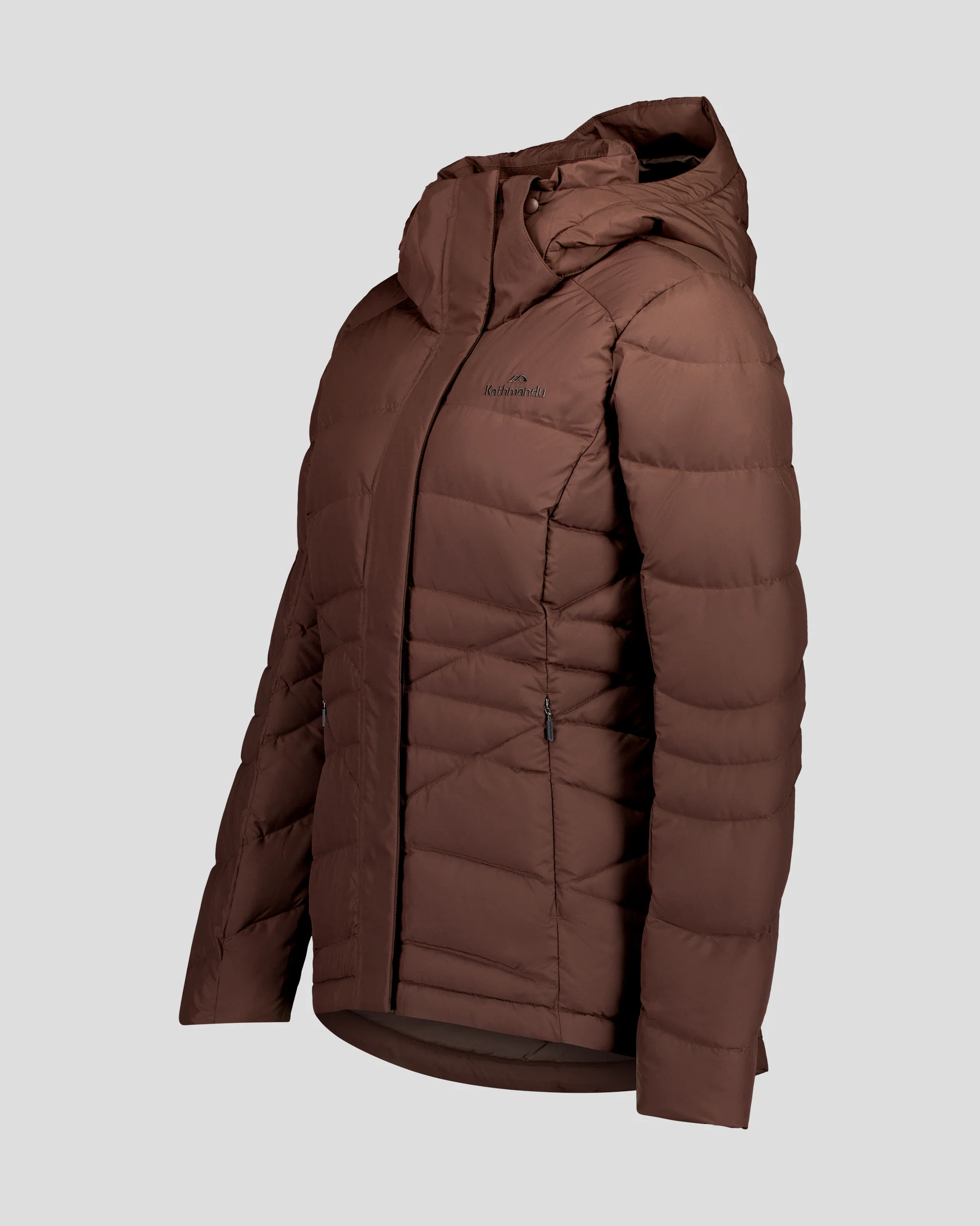 Women's Winterburn Hooded Down Jacket - Cocoa - Image 5
