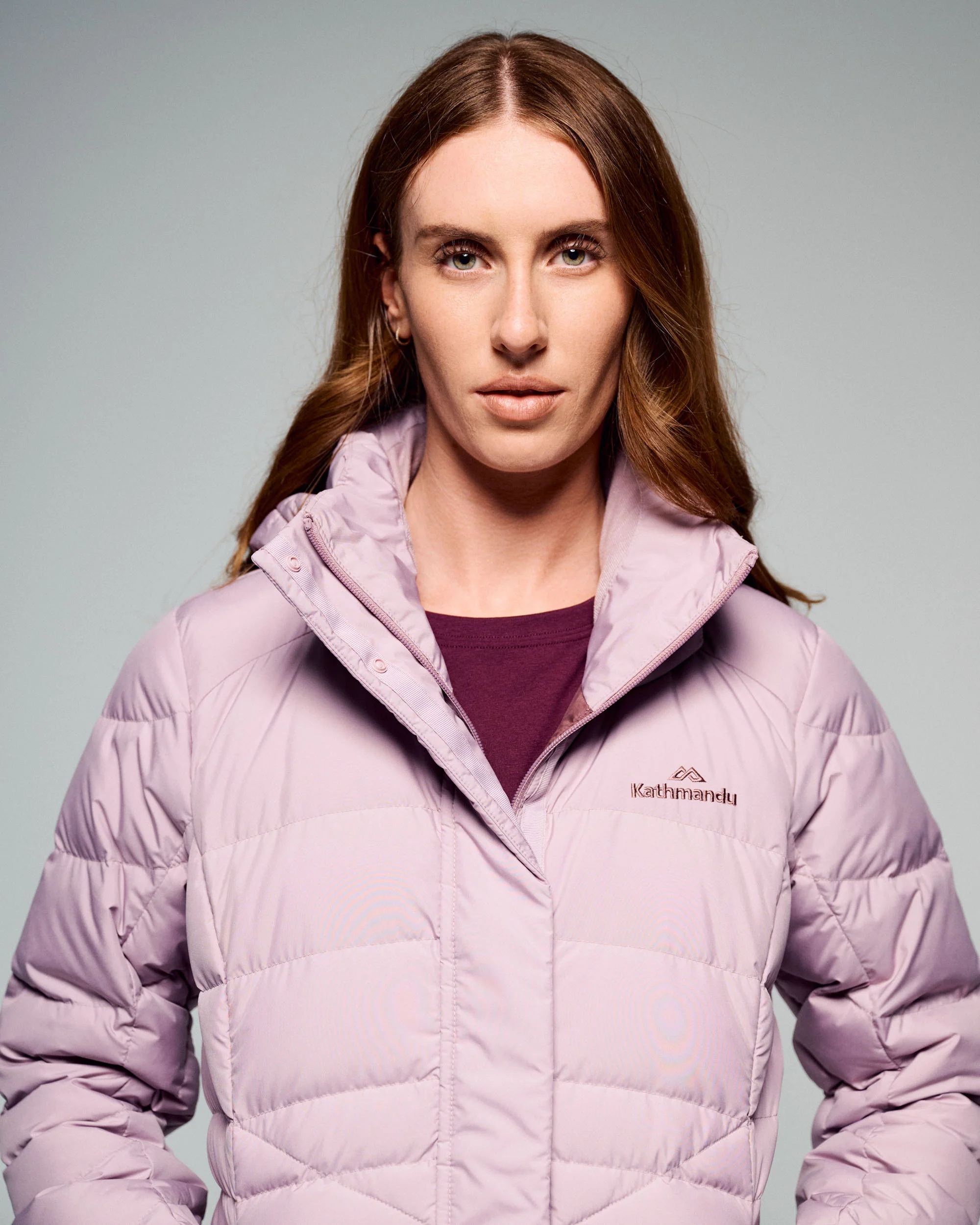 Women's Winterburn Hooded Down Jacket - Light Thistle - Image 4