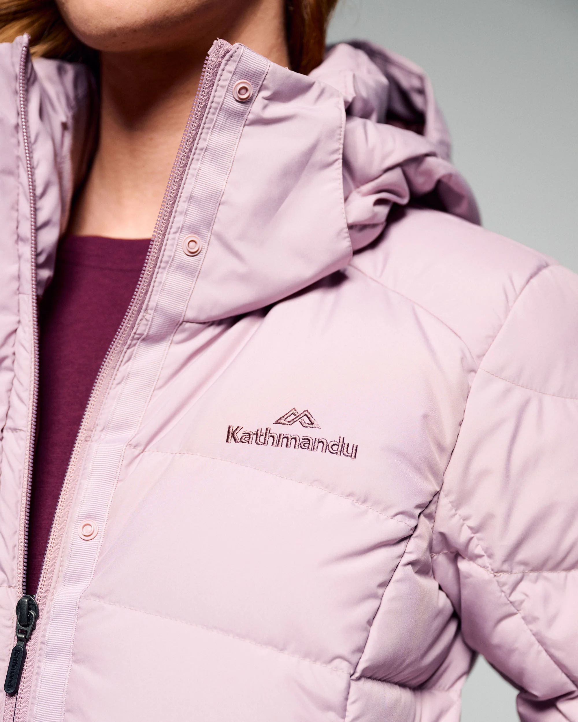 Women's Winterburn Hooded Down Jacket - Light Thistle - Image 7