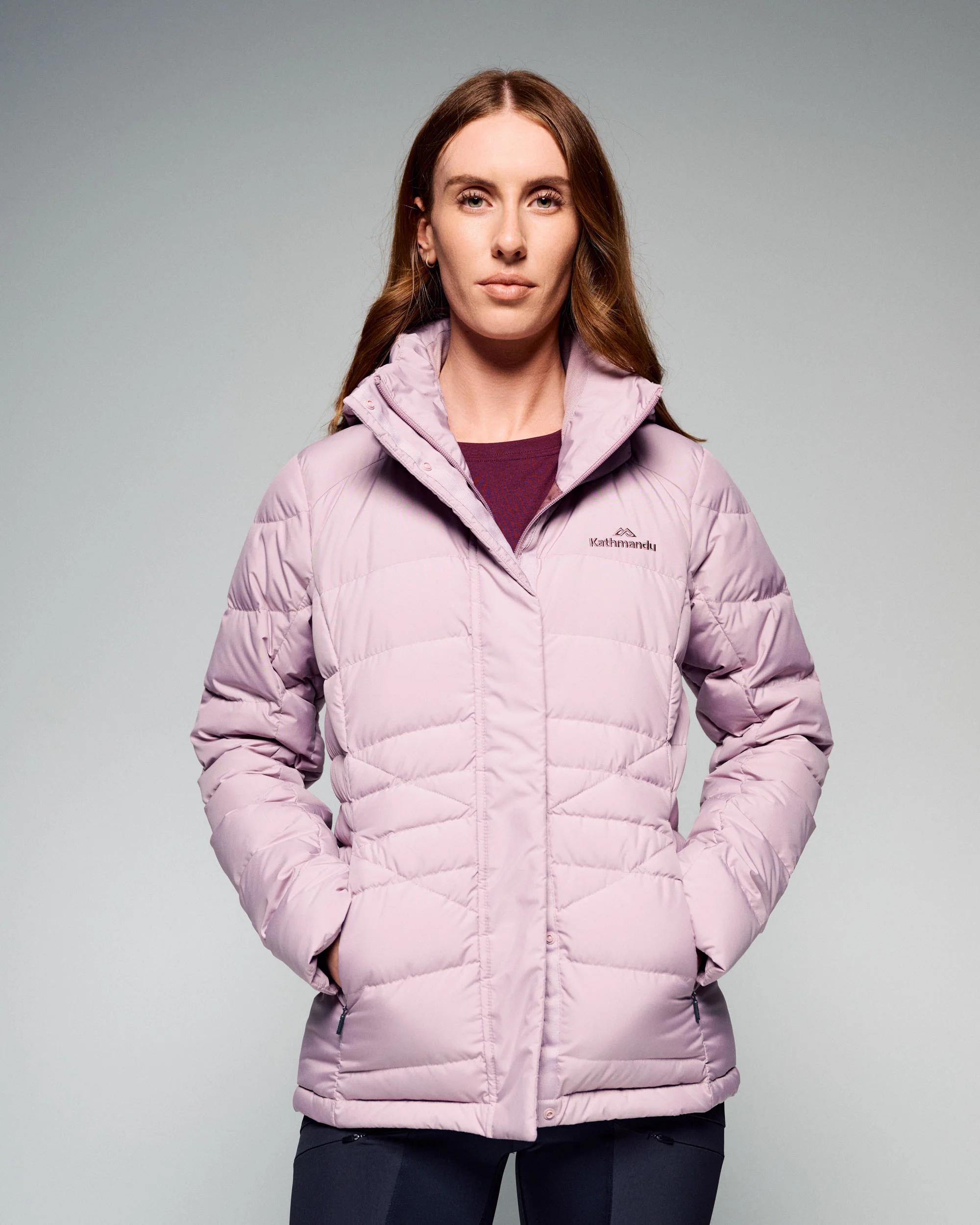 Women's Winterburn Hooded Down Jacket - Light Thistle - Image 8