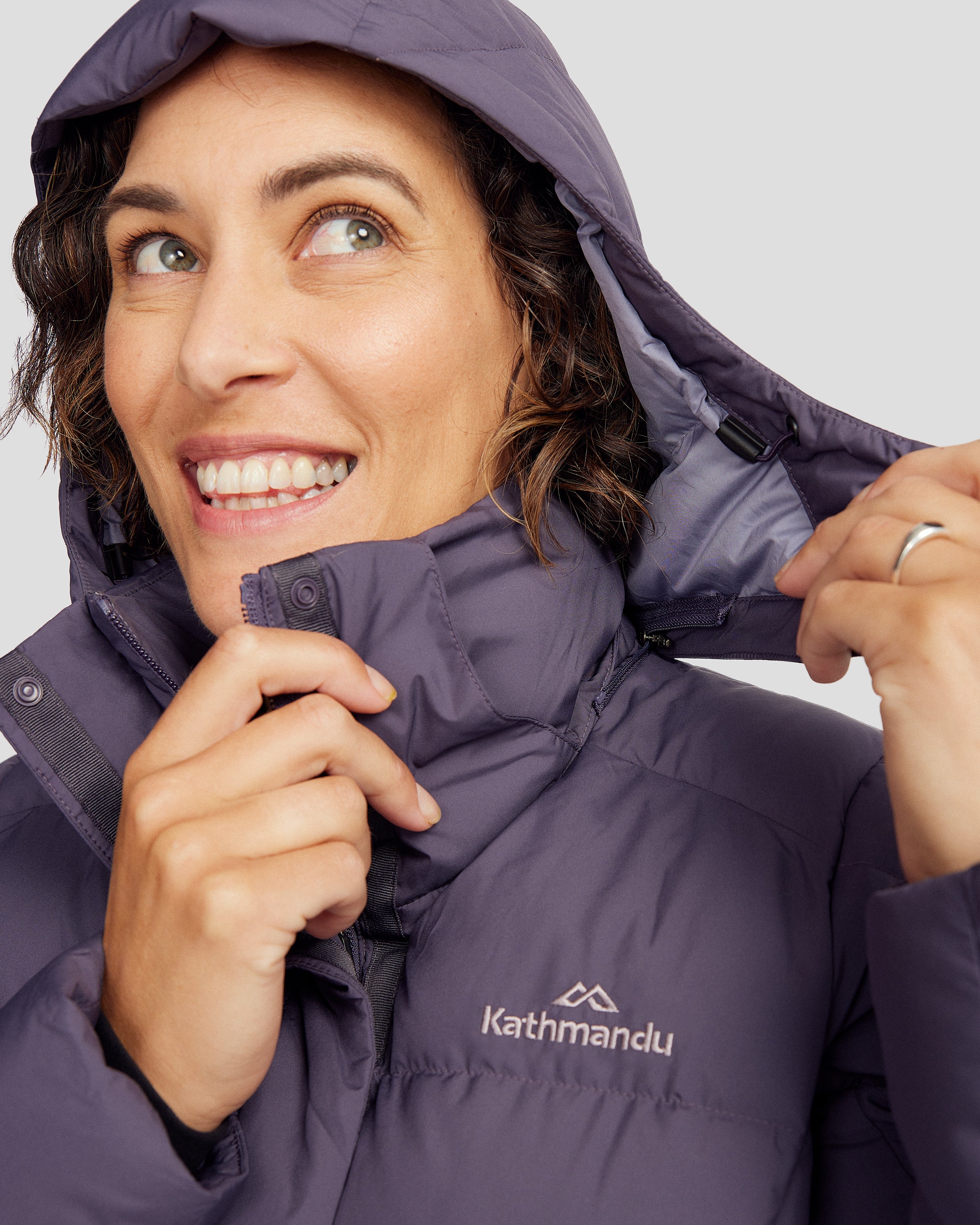 Women's Winterburn Hooded Down Jacket - Orbit - Image 12