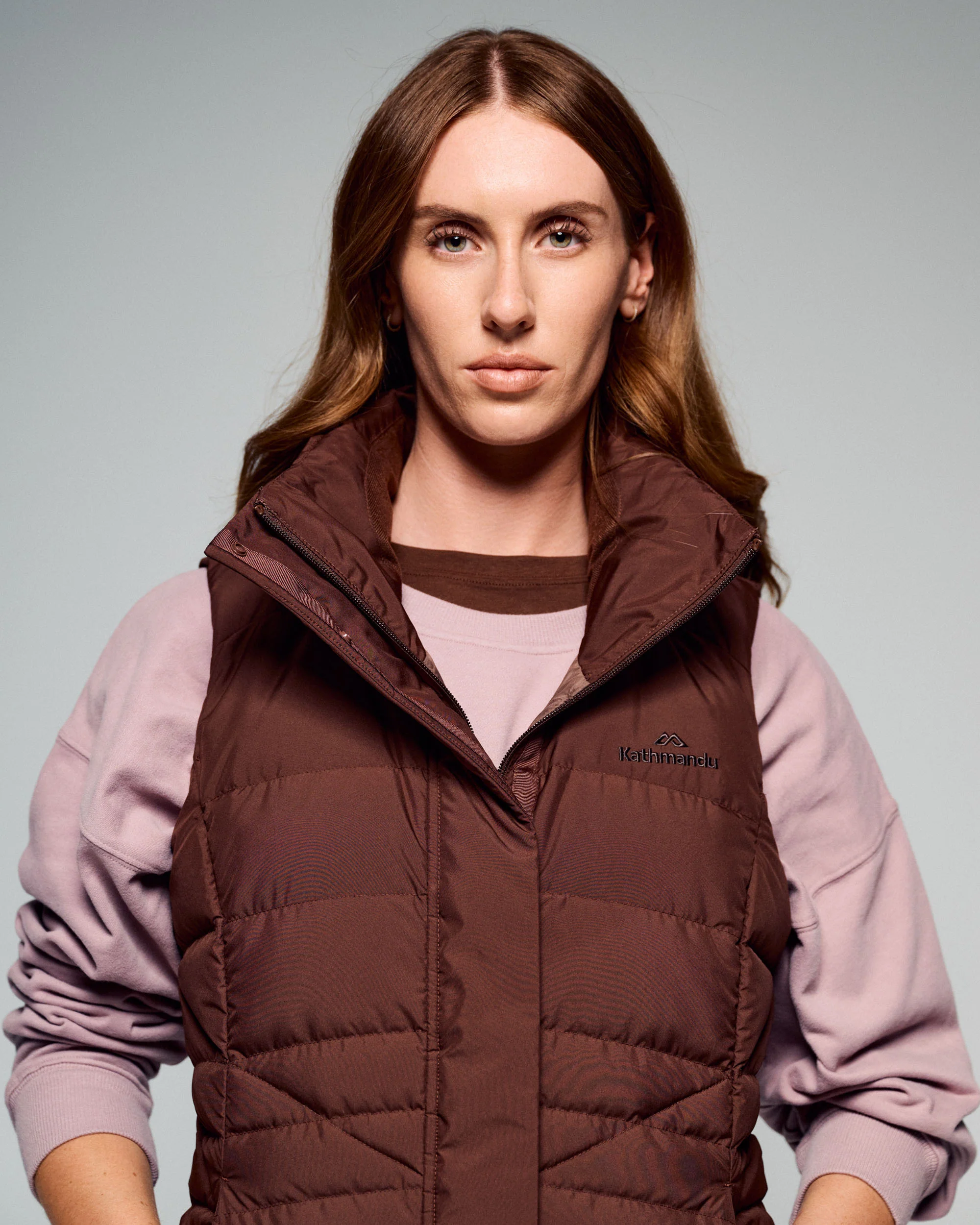 Women's Winterburn Hooded Down Vest - Cocoa - Image 6