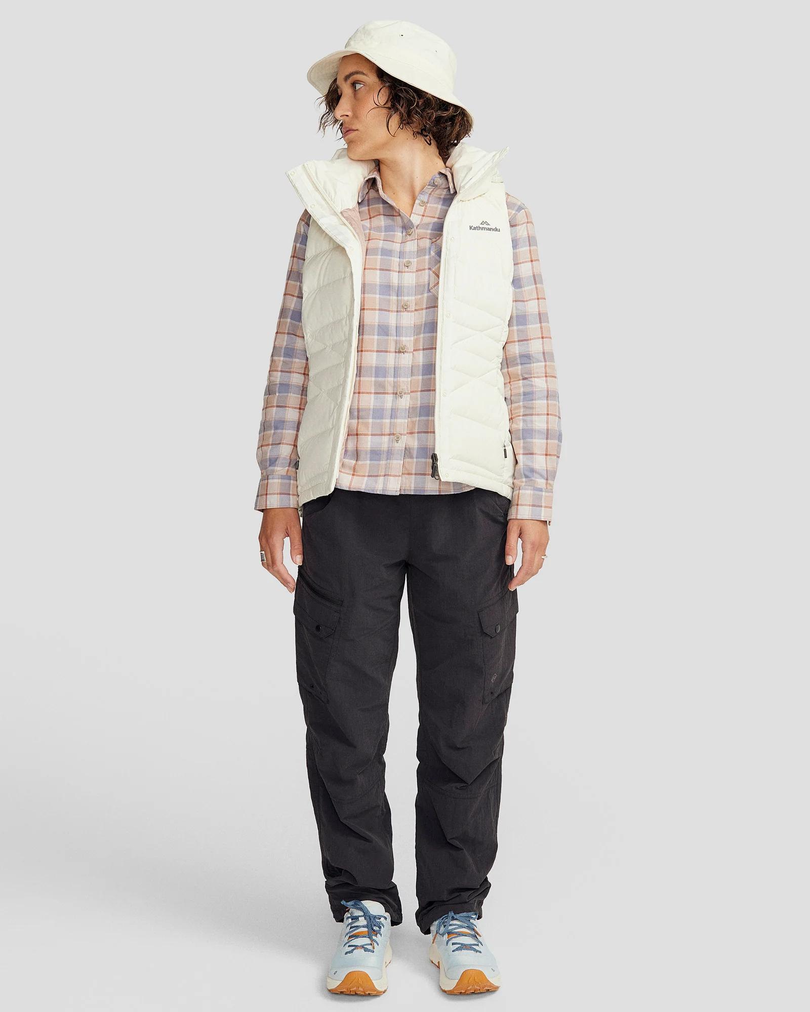 Women's Winterburn Hooded Down Vest - Natural - Image 2