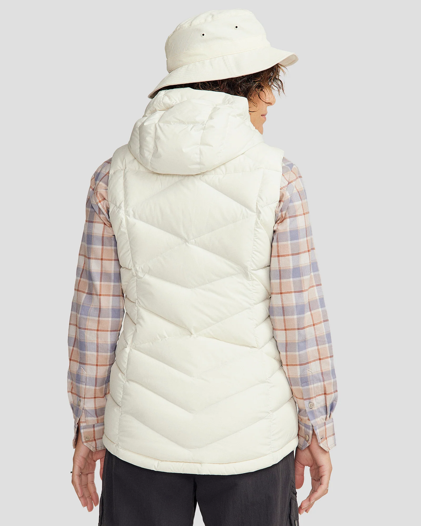 Women's Winterburn Hooded Down Vest - Natural - Image 4