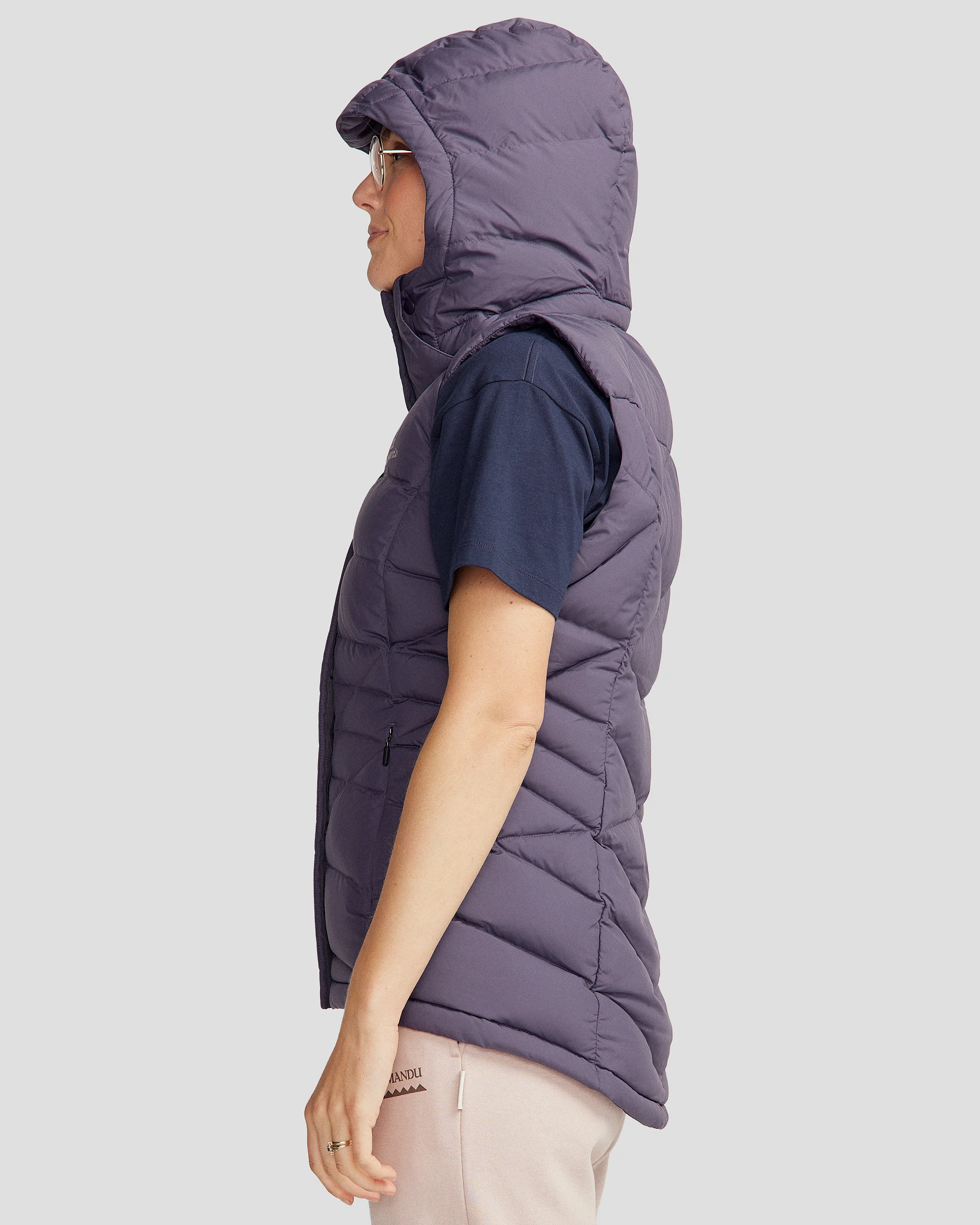 Women's Winterburn Hooded Down Vest - Orbit - Image 8