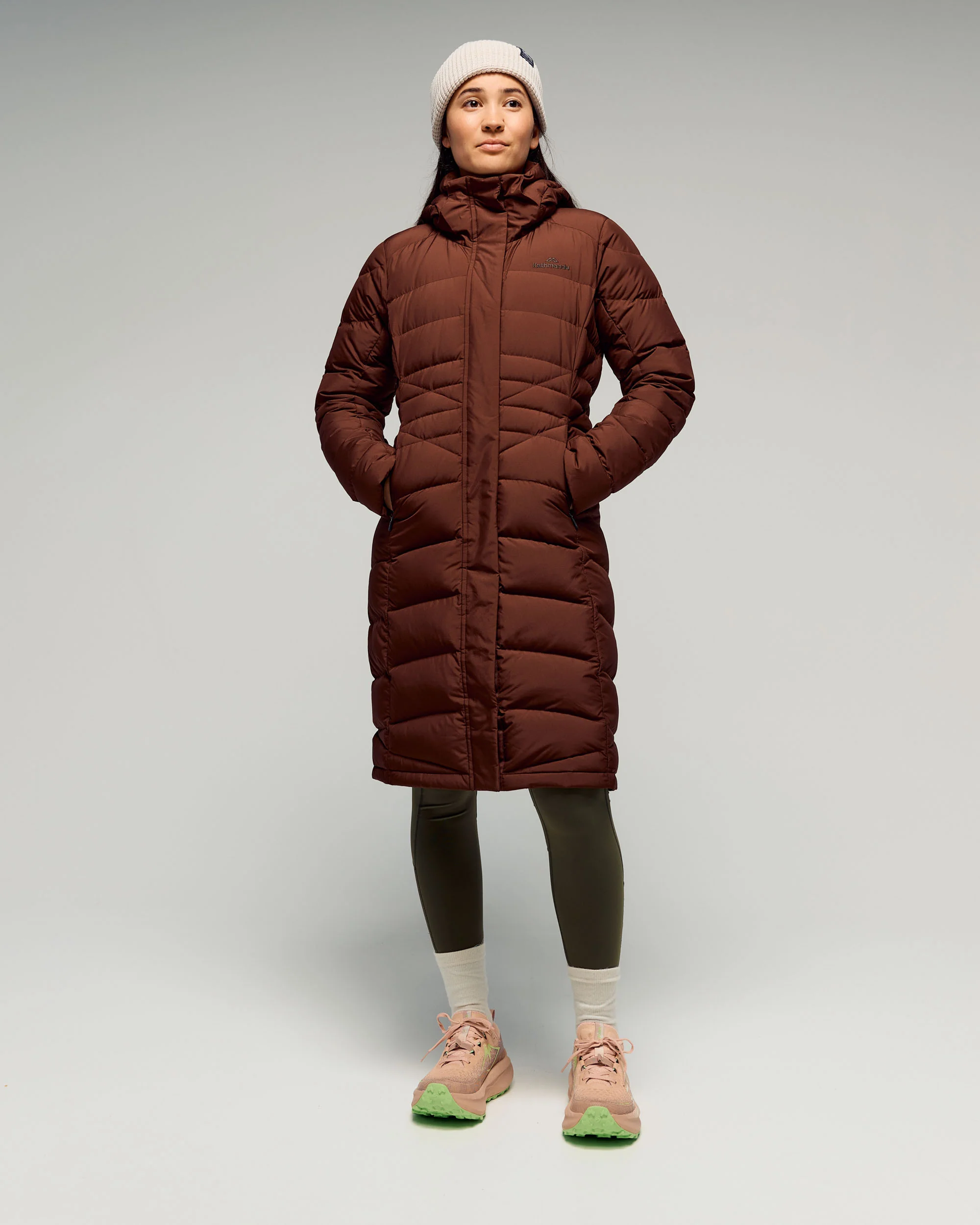 Women's Winterburn Down Parka Jacket - Cocoa - Image 2