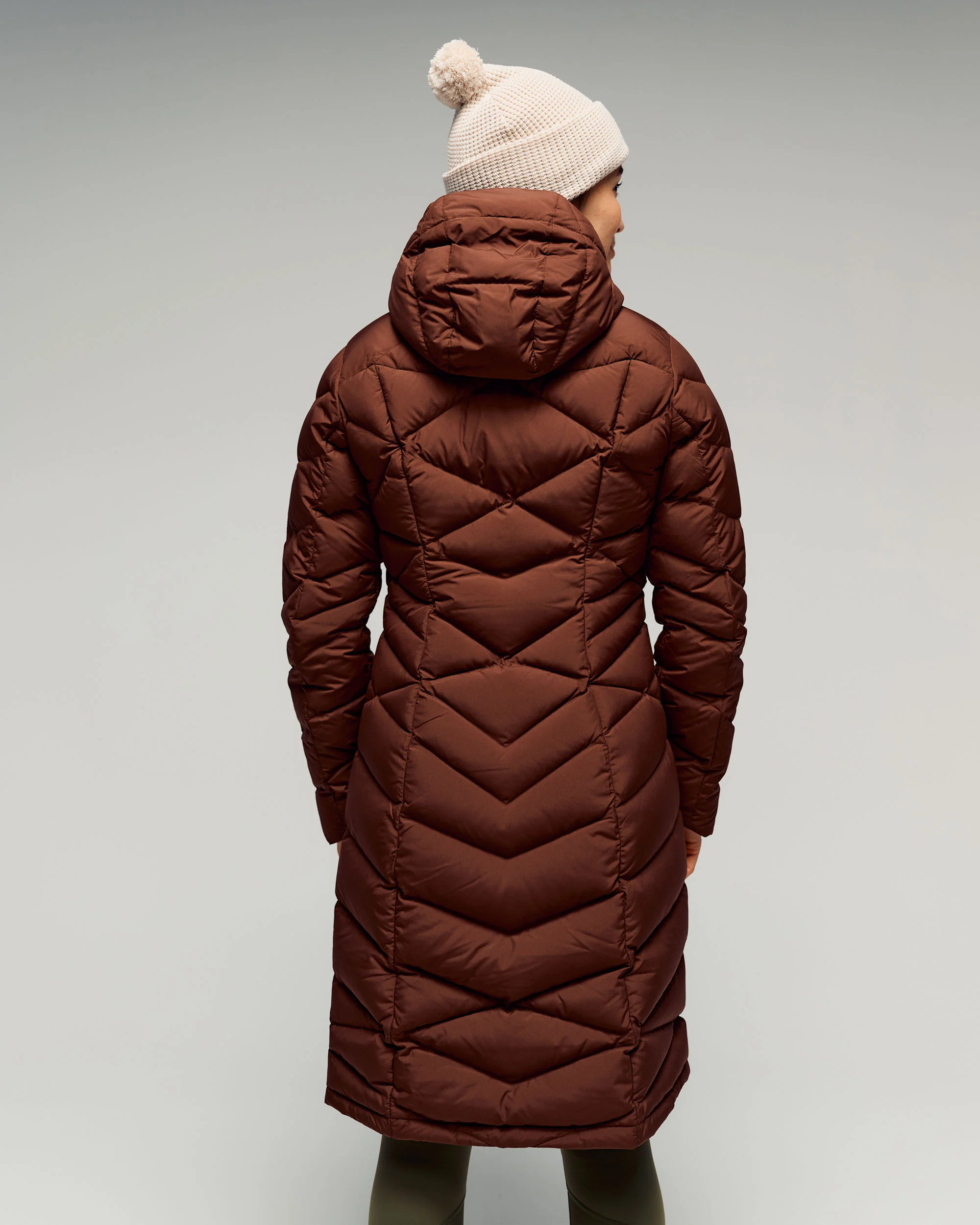 Women's Winterburn Down Parka Jacket - Cocoa - Image 3