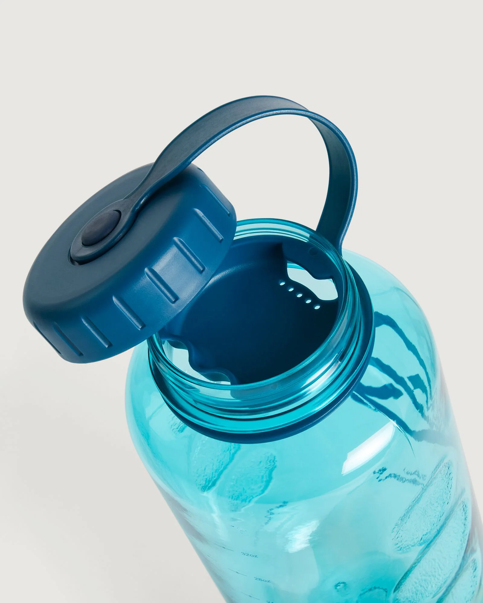 Tritan Wide Mouth Water Bottle - 1L - Steel Blue - Image 2