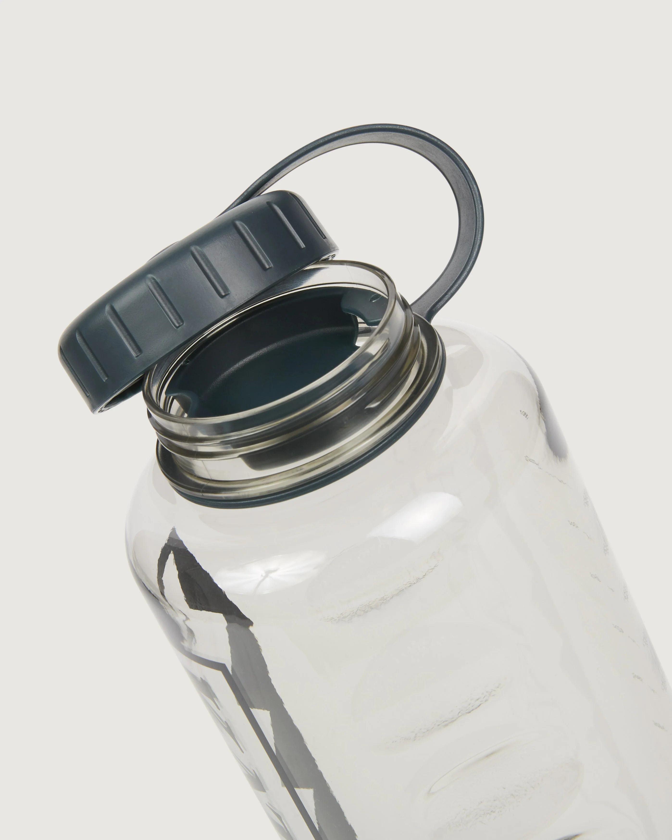 Tritan Wide Mouth Water Bottle - 1.8L - Smokey Clear - Image 2