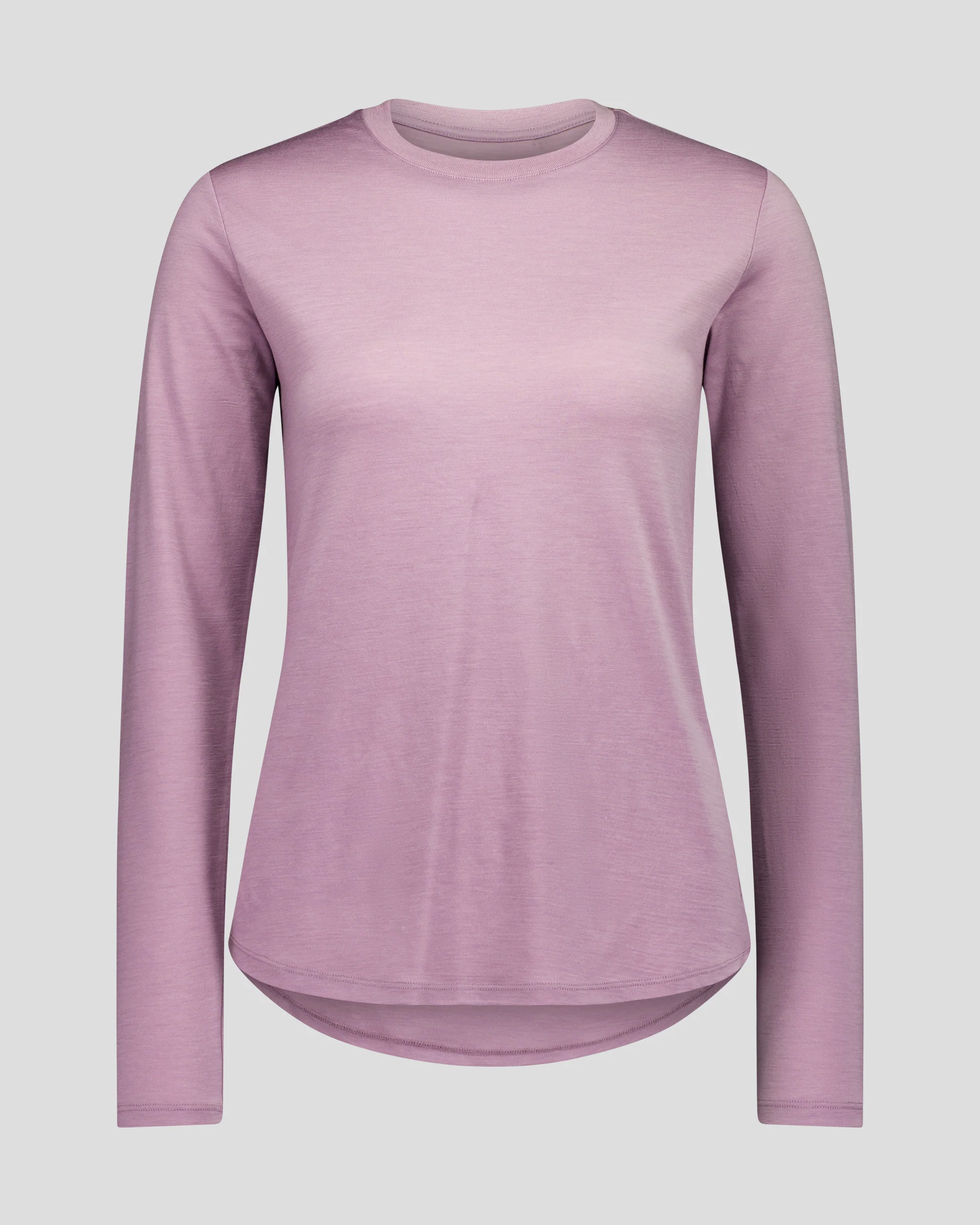 Women's 100% Merino Long Sleeve Crew Top -  Thistle - Image 4