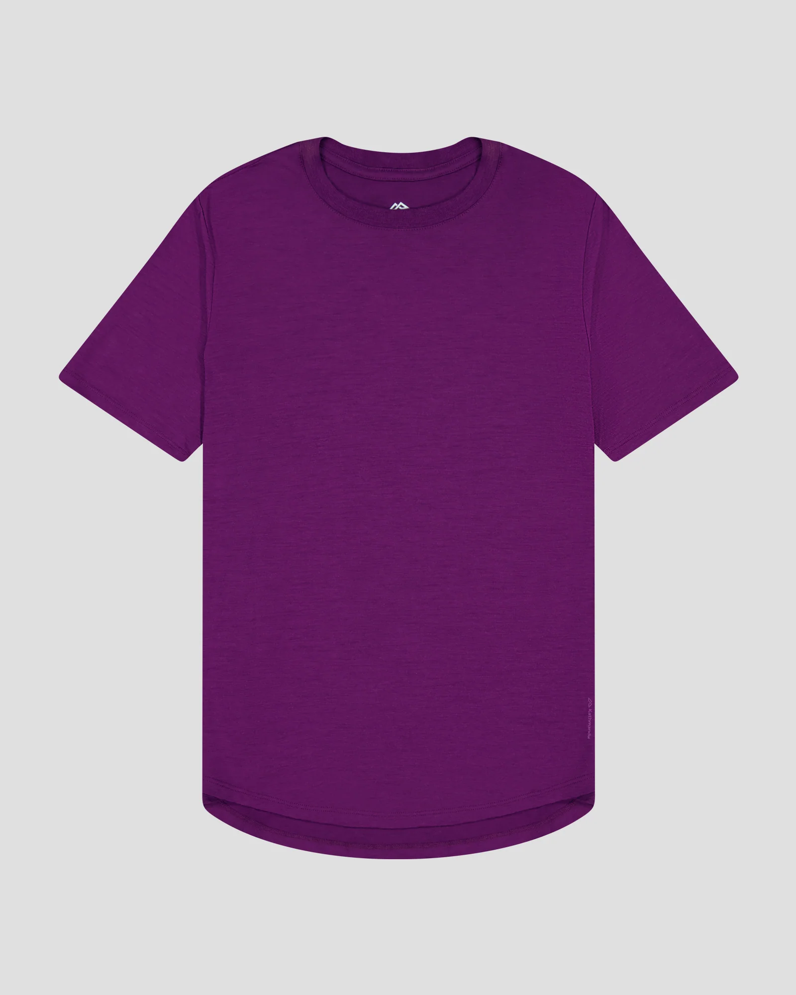 Women's 100% Merino Short Sleeve Crew Top - Berry - Image 5