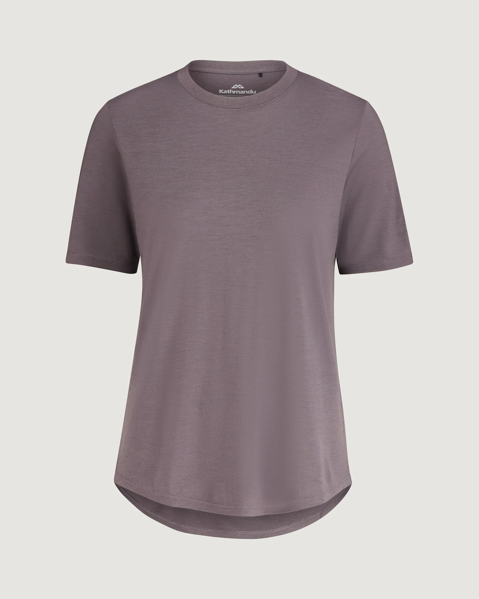 Women's 100% Merino Short Sleeve Crew Top - Light Quartz - Image 5