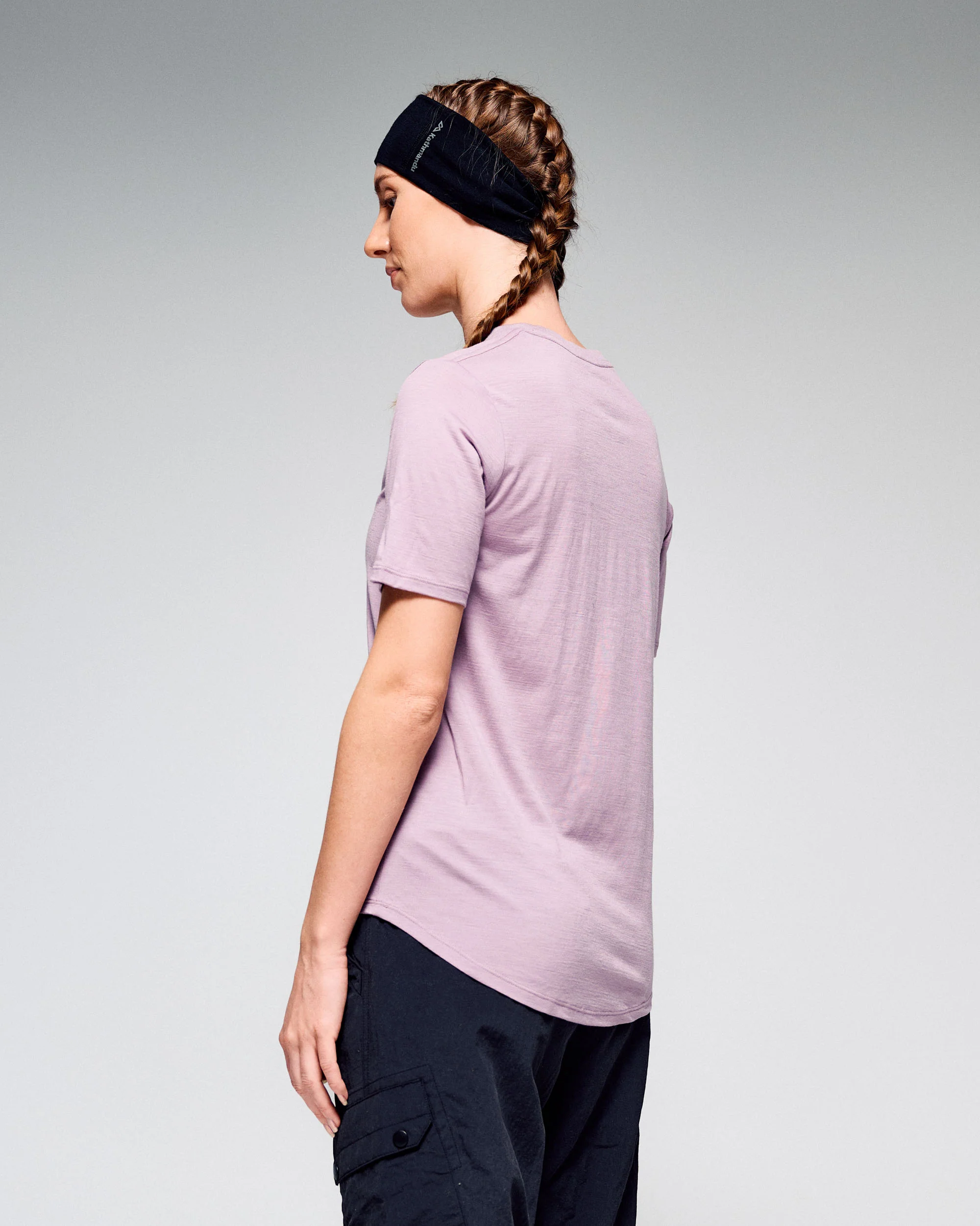 Women's 100% Merino Crew Top - Thistle - Image 3