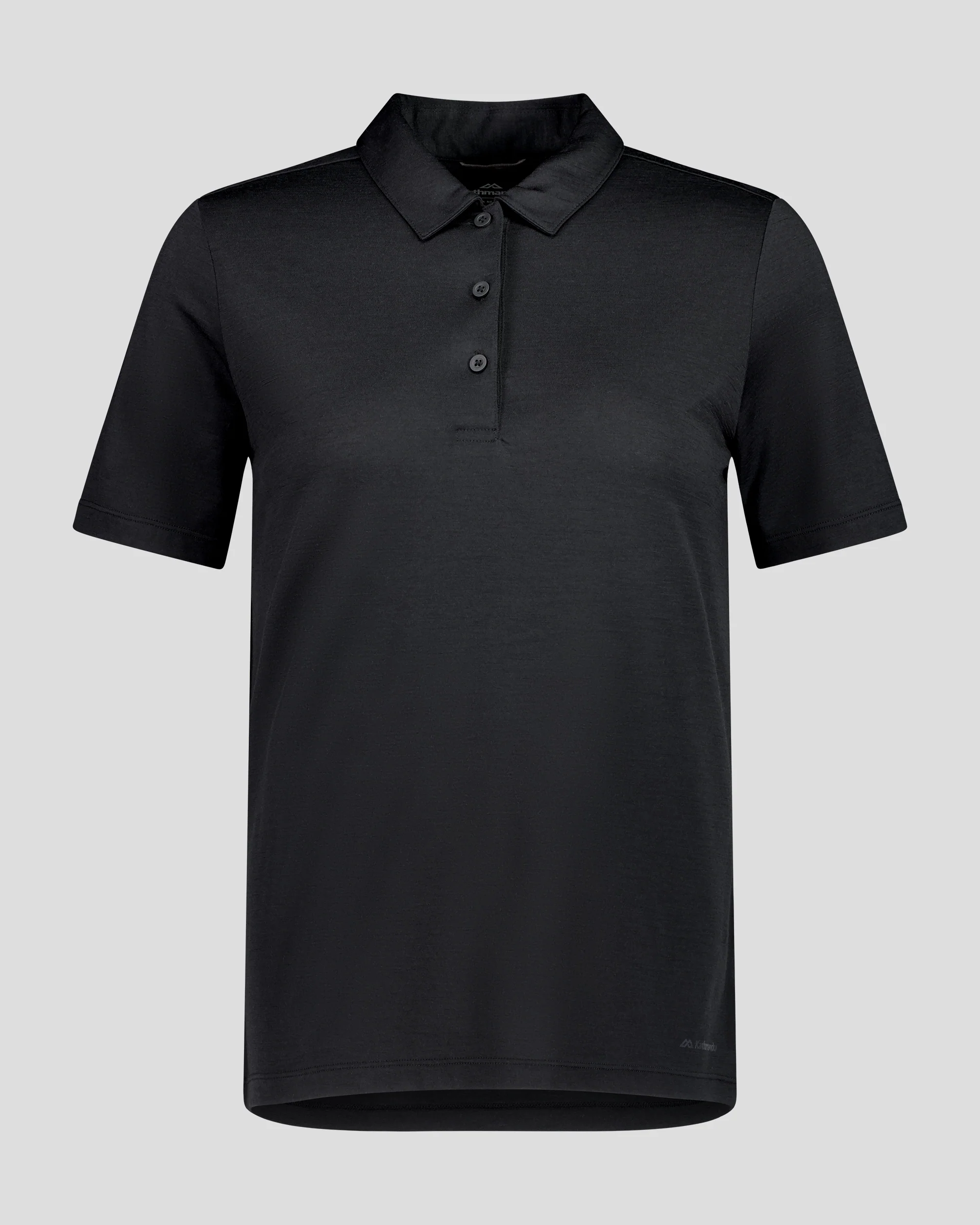 Women's 100% Merino Polo -  Black Stingray - Image 4