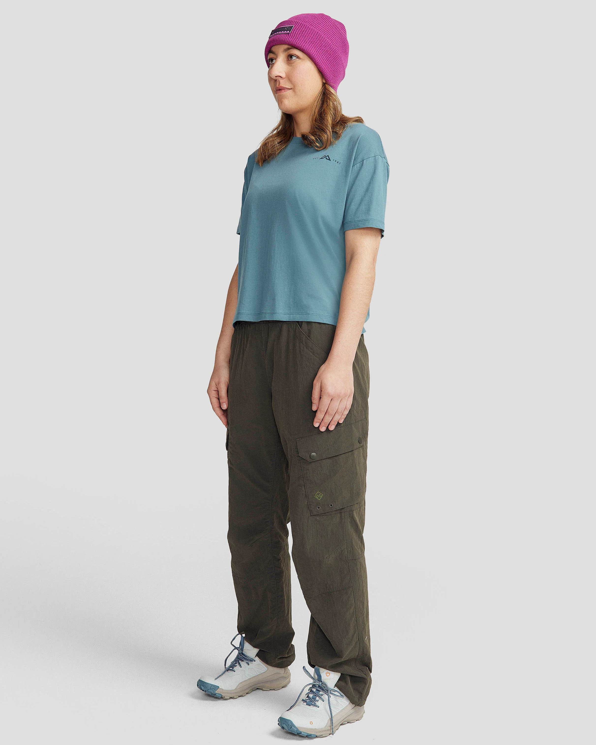 Women's 1987 Organic Cotton T-shirt - Washed Blue - Image 2