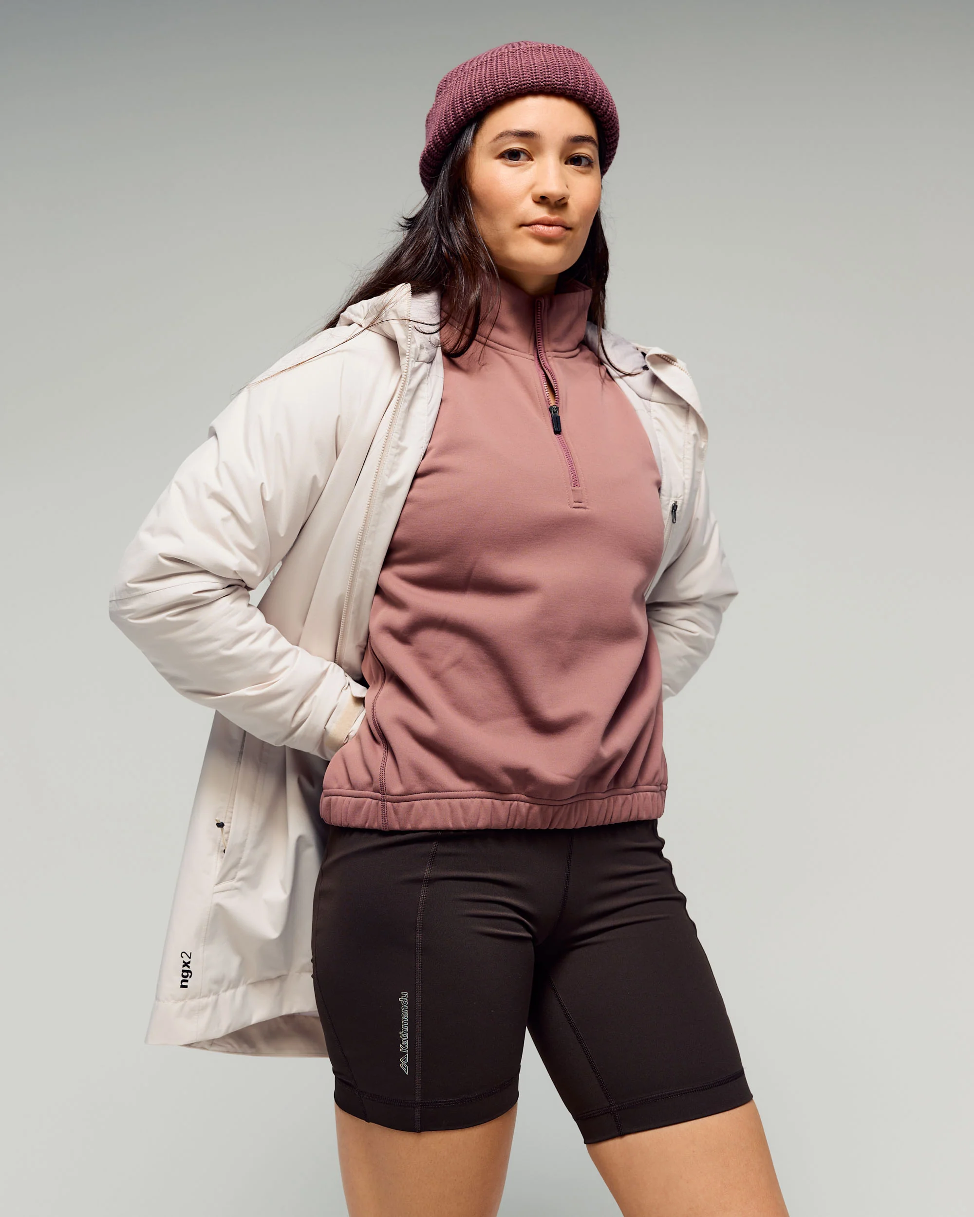 Women's Anytime 1/4 Zip Pullover - Dark Thistle - Image 5