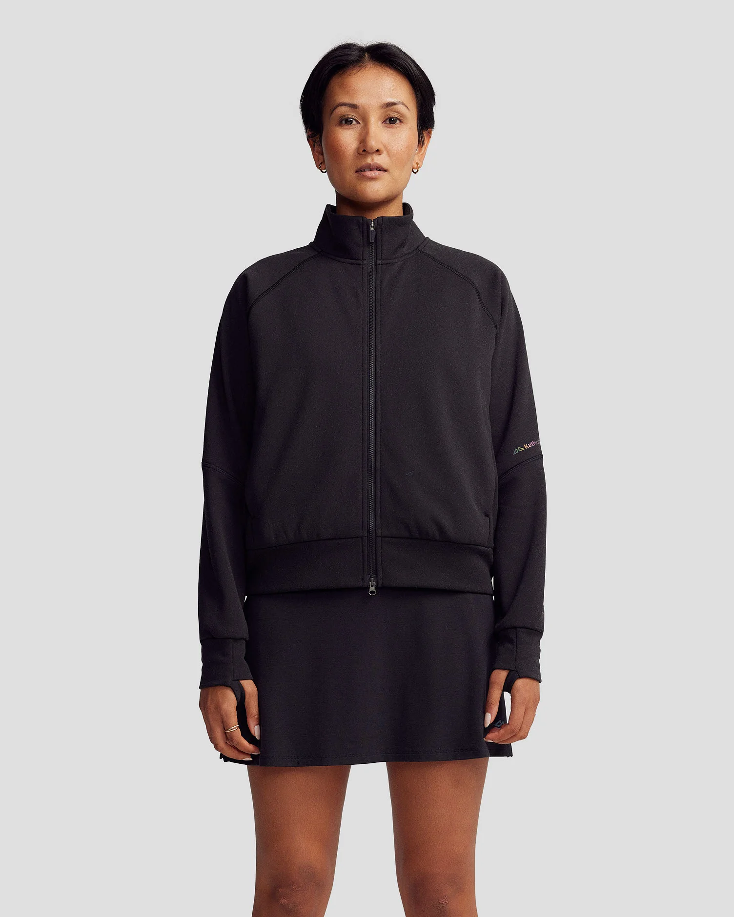 Women’s Anytime Bomber Jacket  -  Black Stingray - Image 2