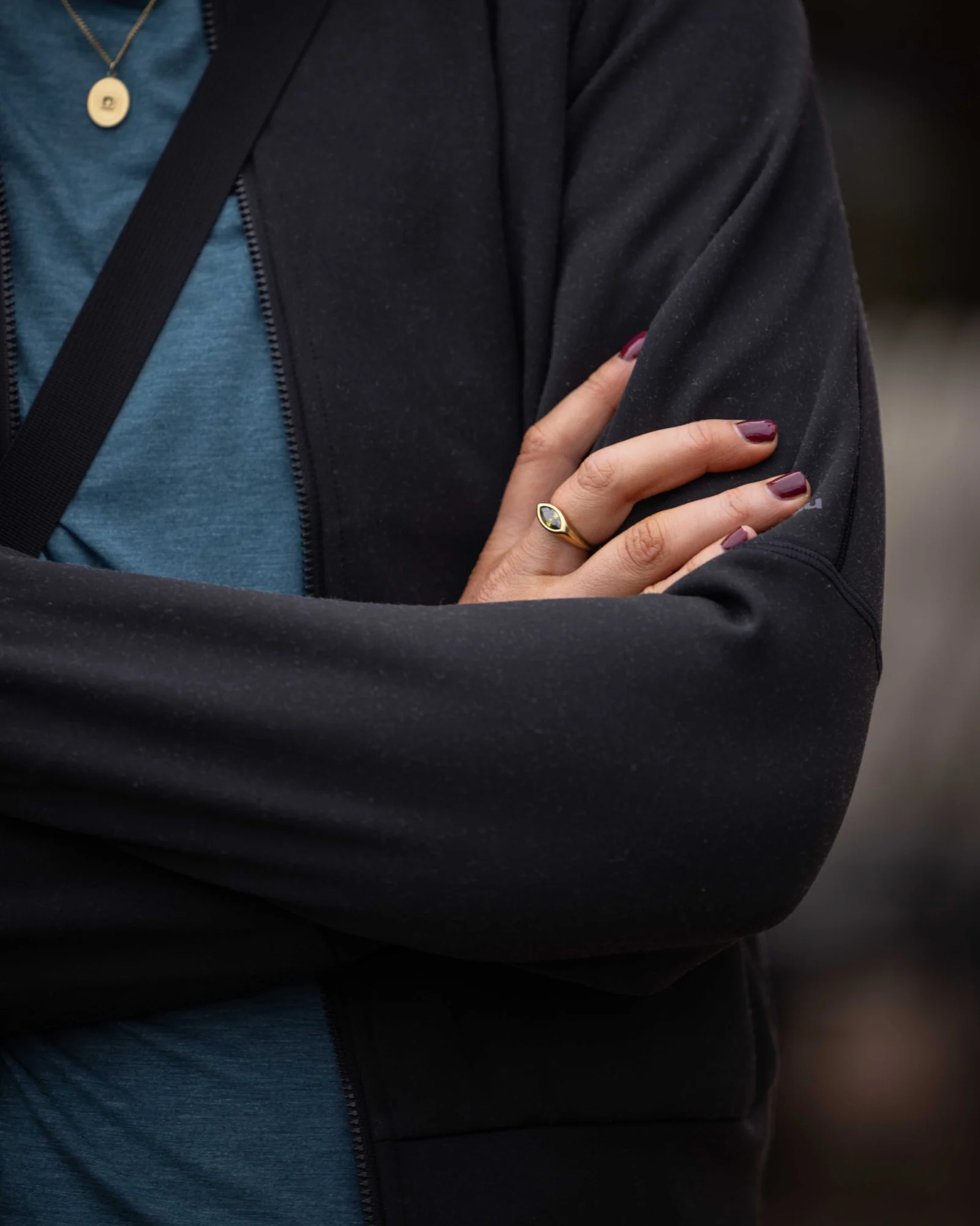 Women’s Anytime Bomber Jacket  -  Black Stingray - Image 4