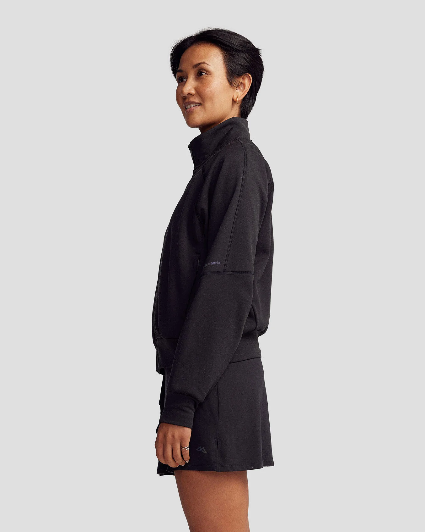 Women’s Anytime Bomber Jacket  -  Black Stingray - Image 6