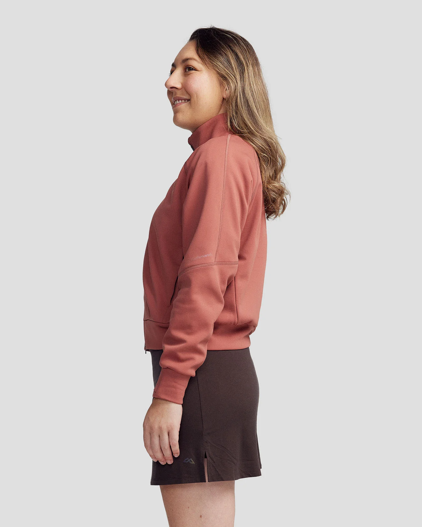 Women’s Anytime Bomber Jacket  -  Dark Clay - Image 4