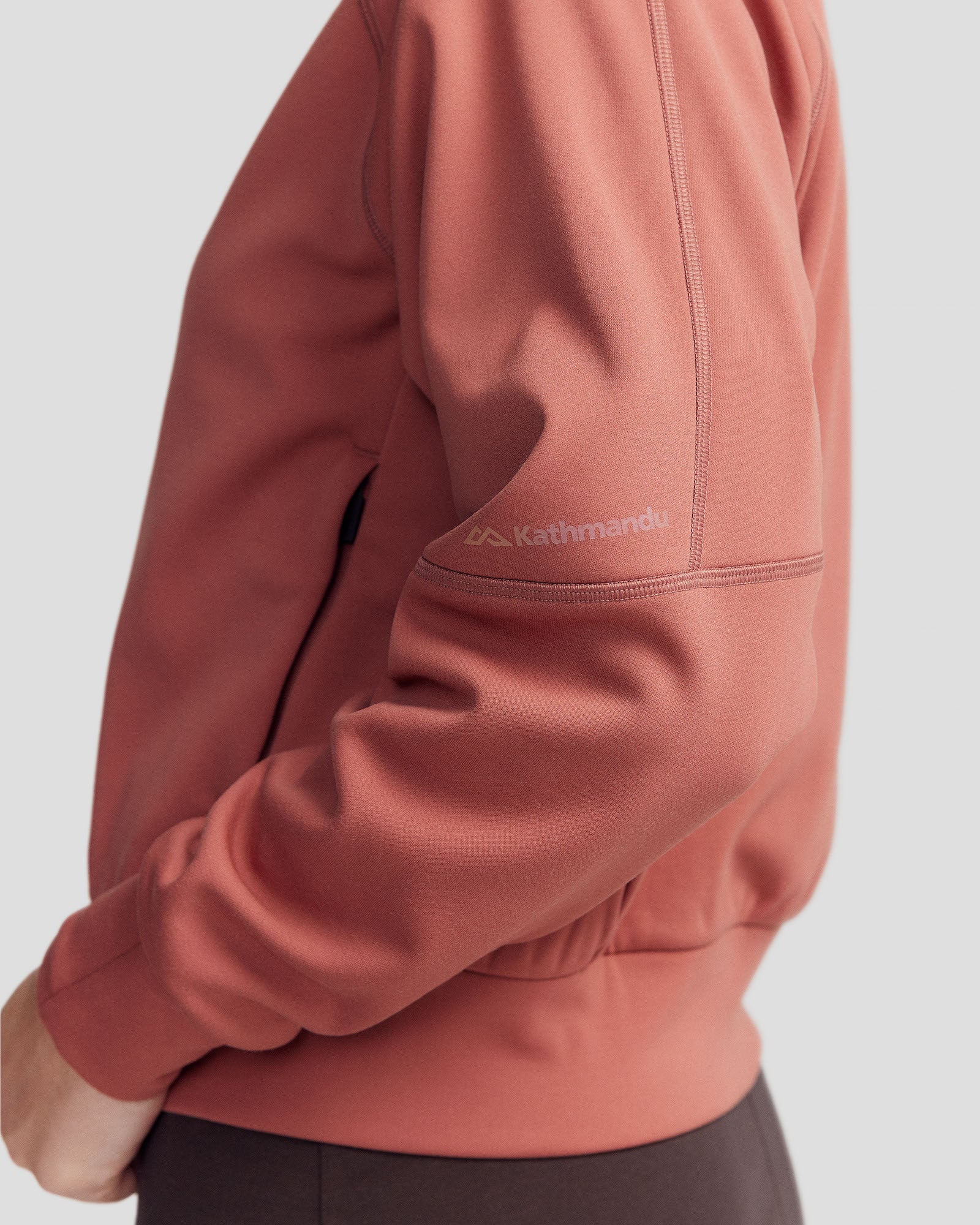 Women’s Anytime Bomber Jacket  -  Dark Clay - Image 6