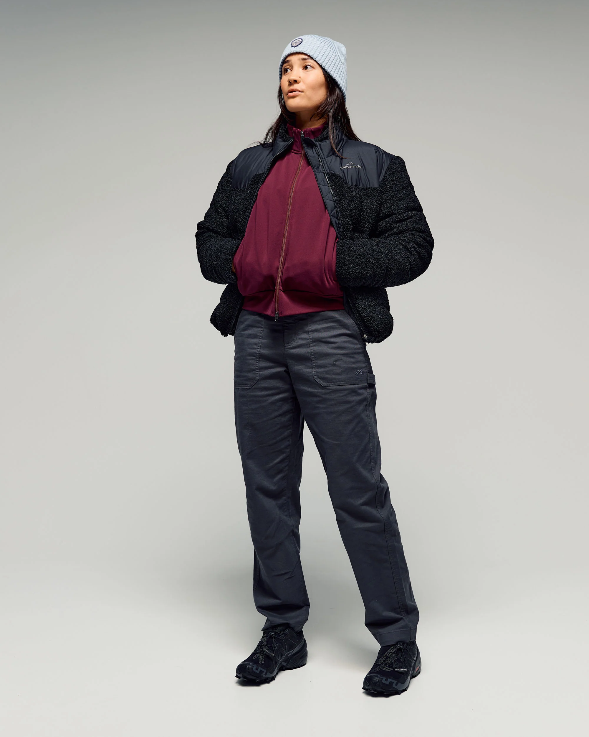 Women’s Anytime Bomber Jacket - Mulberry - Image 2