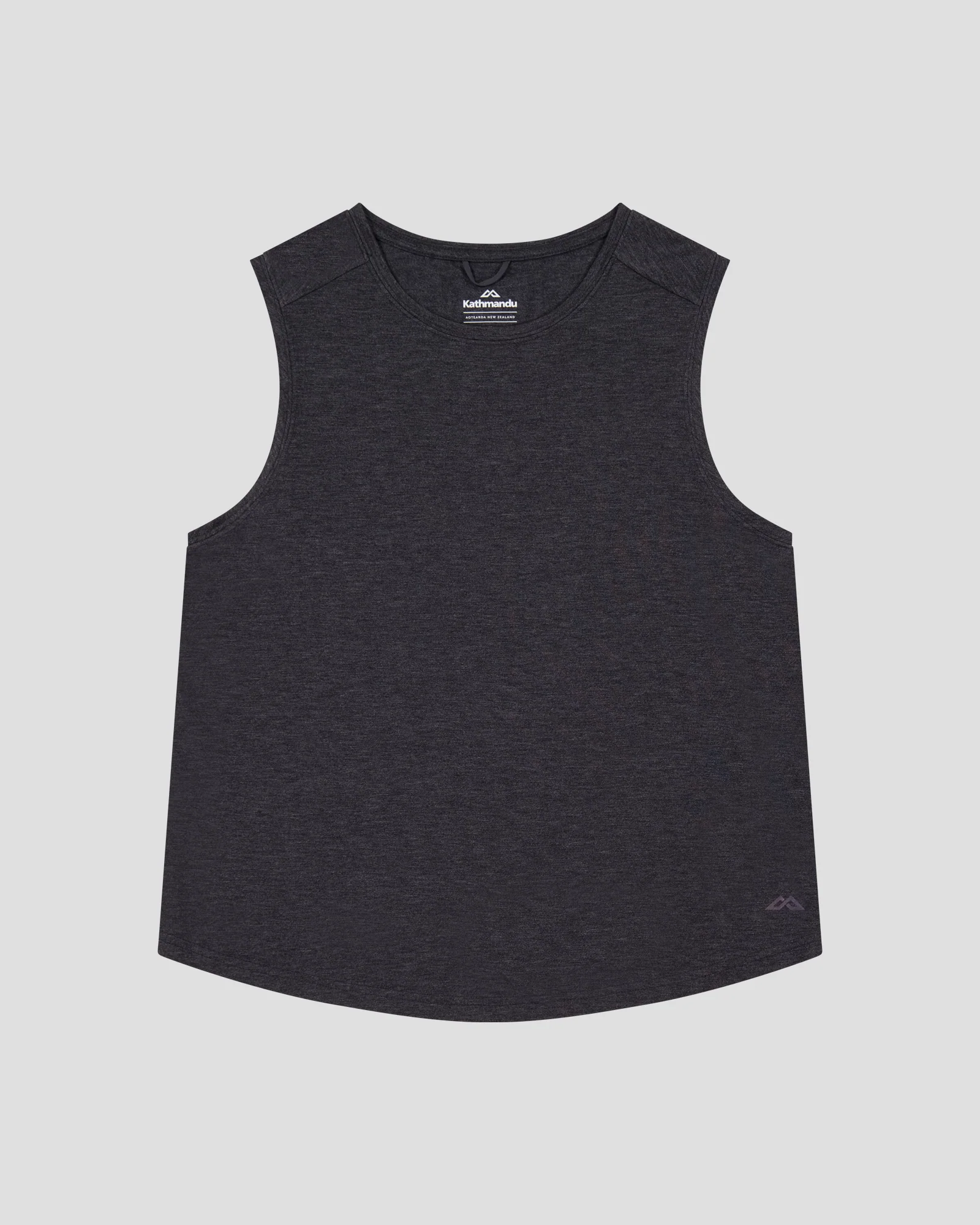 Women’s Anytime Boxy Tank - Charcoal Marle - Image 5