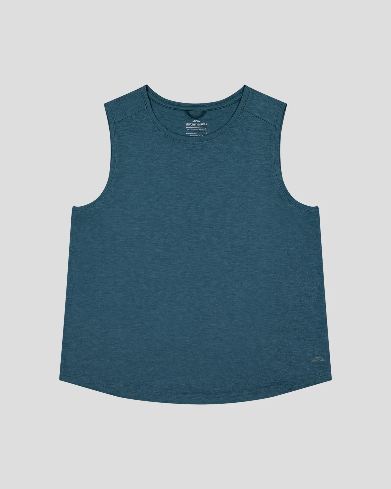Women’s Anytime Boxy Tank - Deep Lagoon Marle - Image 5
