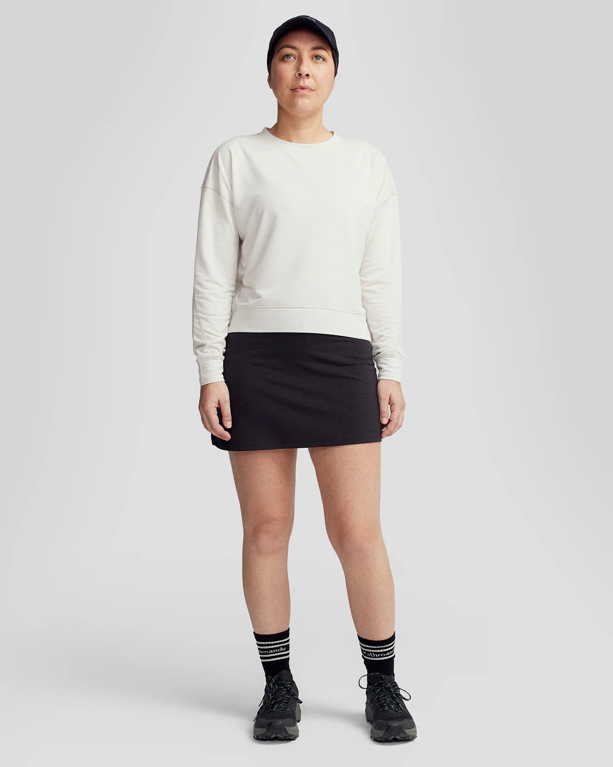 Women’s Anytime Crew Sweatshirt - Shroom Marle - Image 3