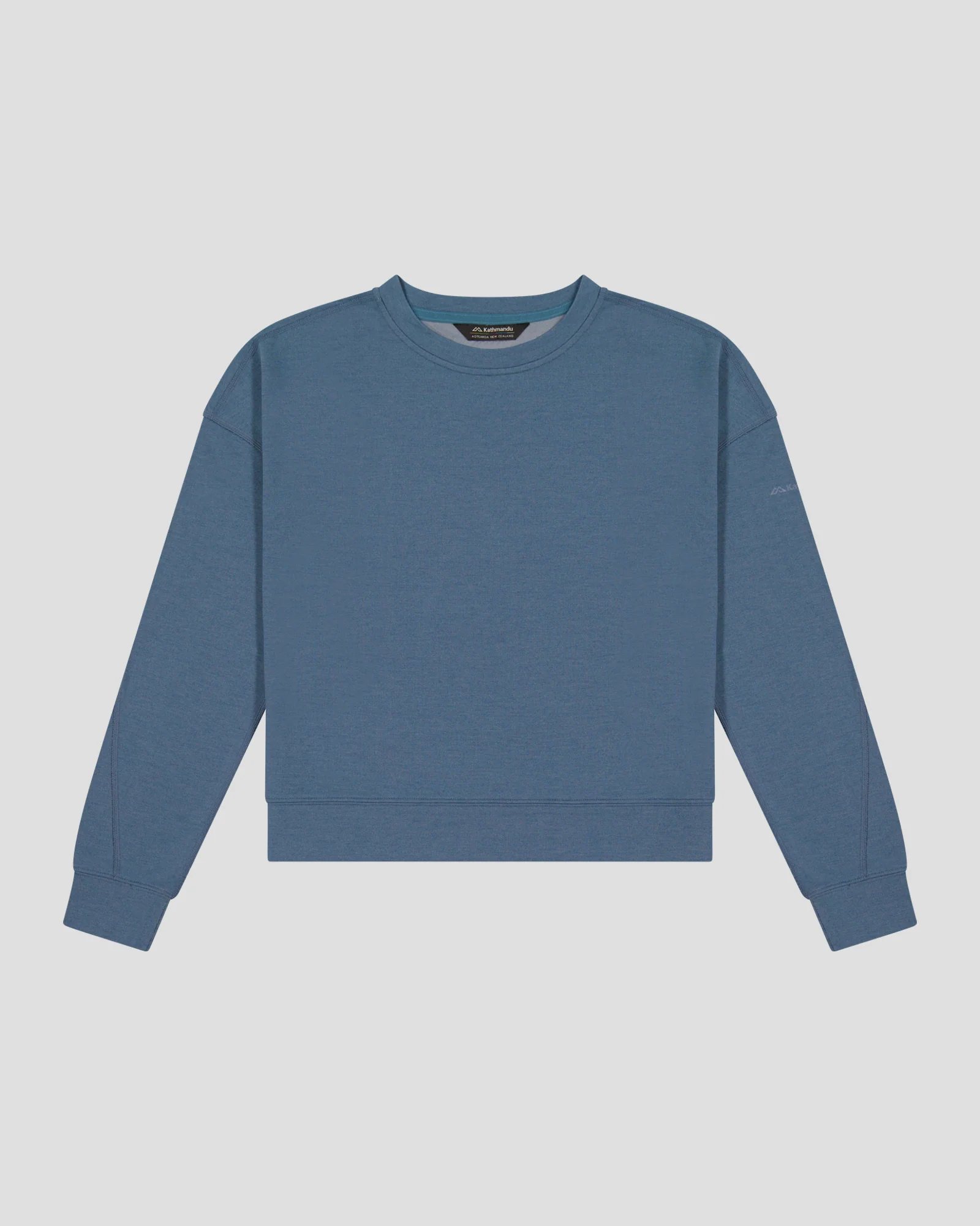Women’s Anytime Crew Sweatshirt - Washed Blue Marle - Image 5