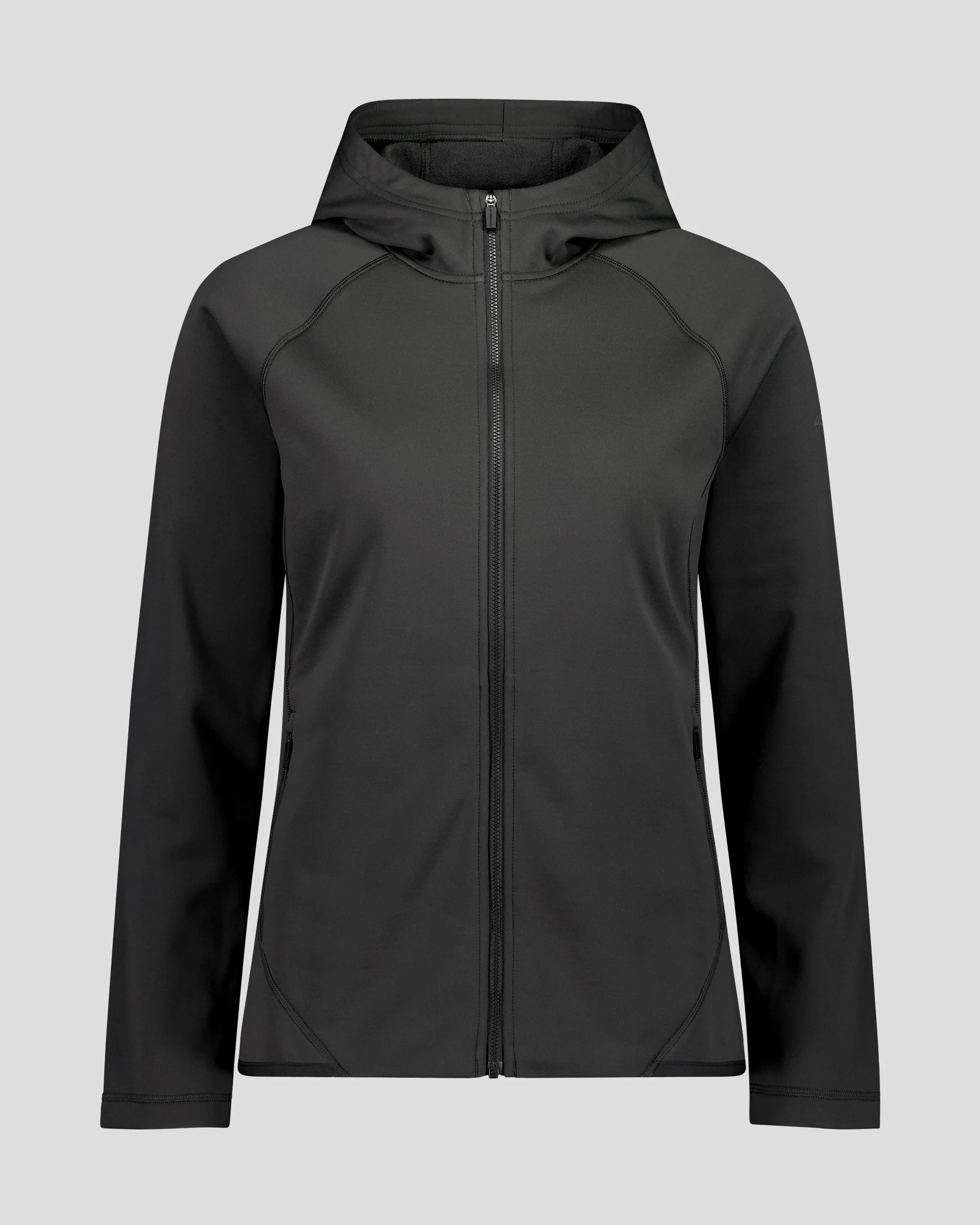 Women's Anytime Fleece Hooded Jacket -  Washed Black - Image 4
