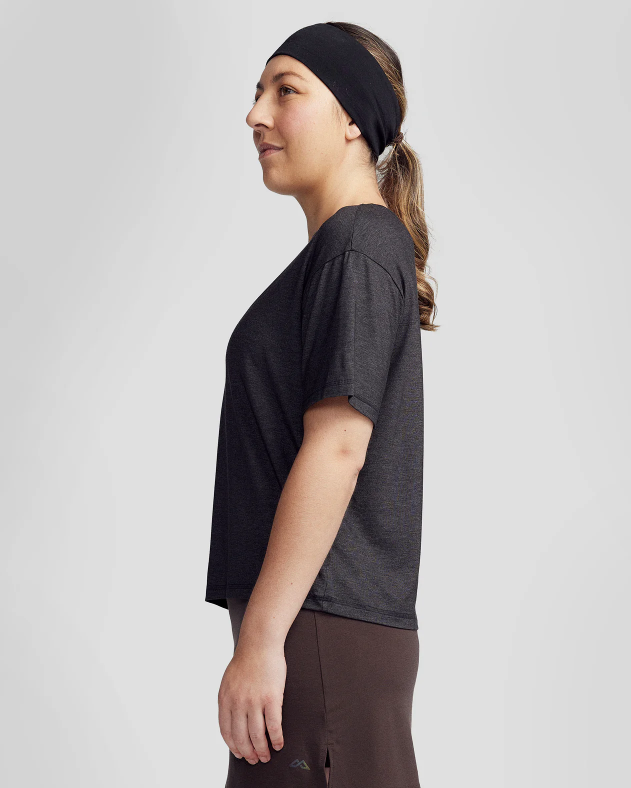 Women’s Anytime Boxy T - shirt - Charcoal Marle - Image 3