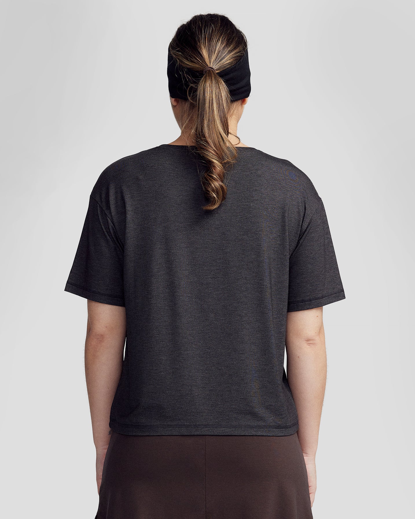 Women’s Anytime Boxy T - shirt - Charcoal Marle - Image 4