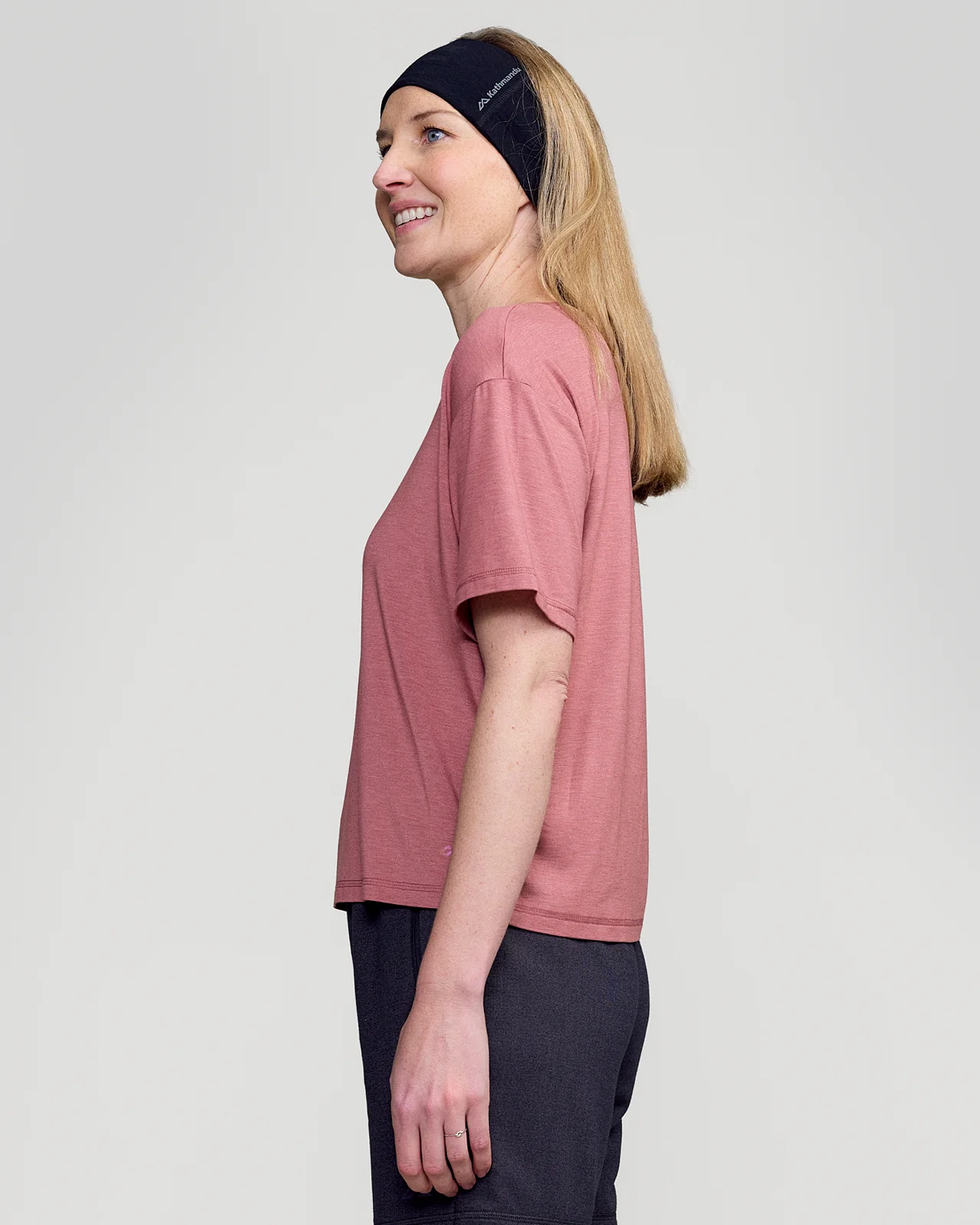 Women’s Anytime Boxy T - shirt - Dark Clay Marle - Image 3