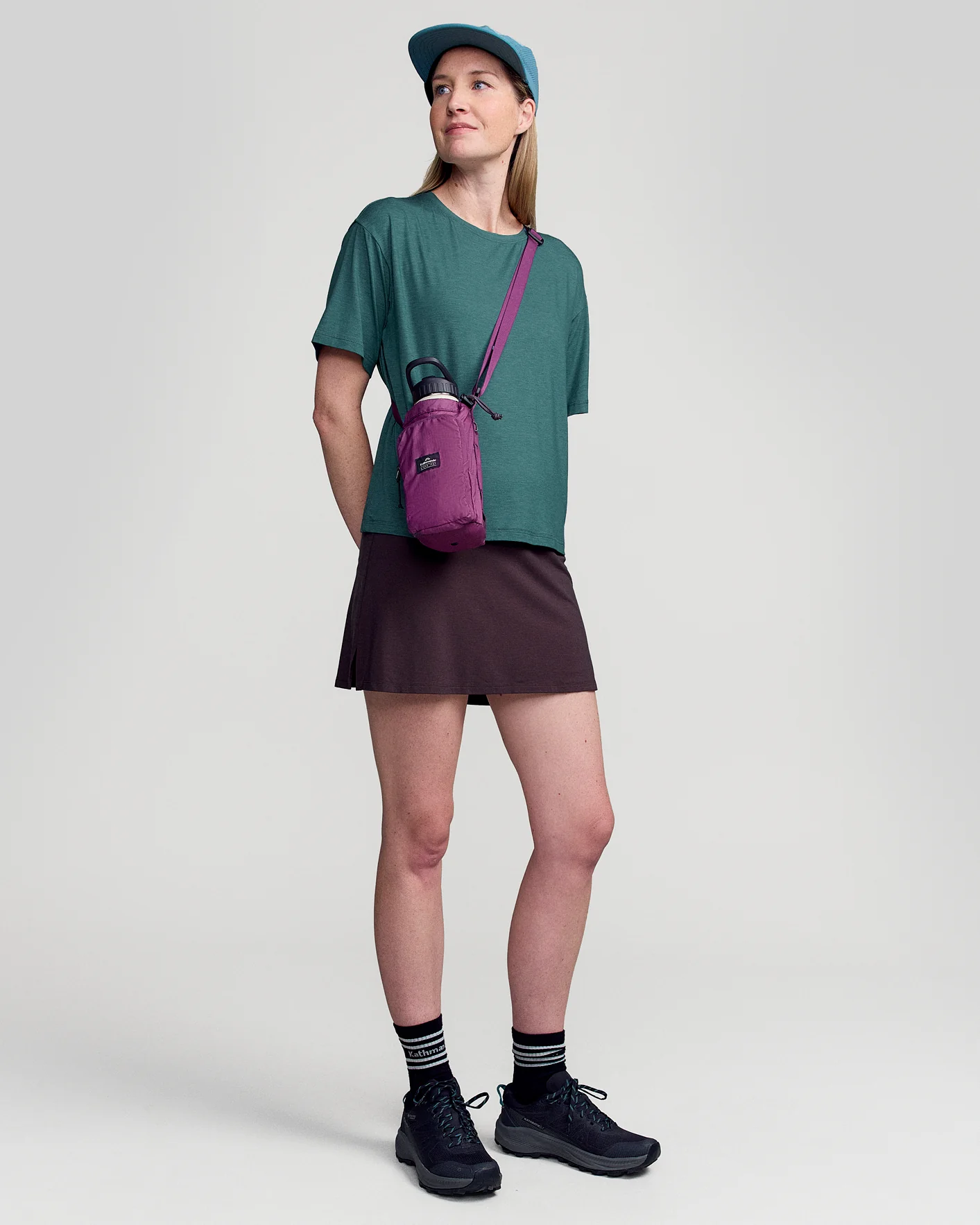 Women’s Anytime Boxy T - shirt - Deep Lagoon Marle - Image 2