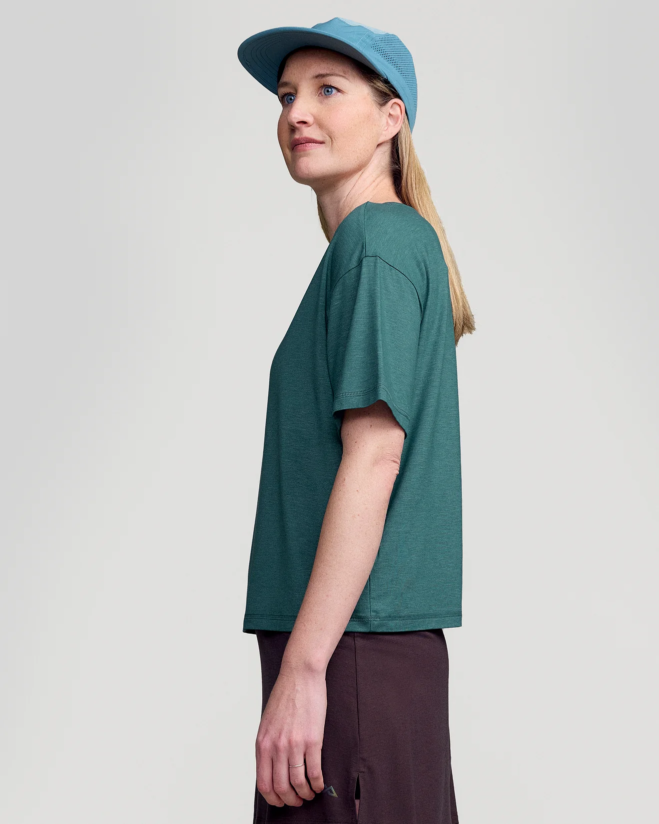 Women’s Anytime Boxy T - shirt - Deep Lagoon Marle - Image 3