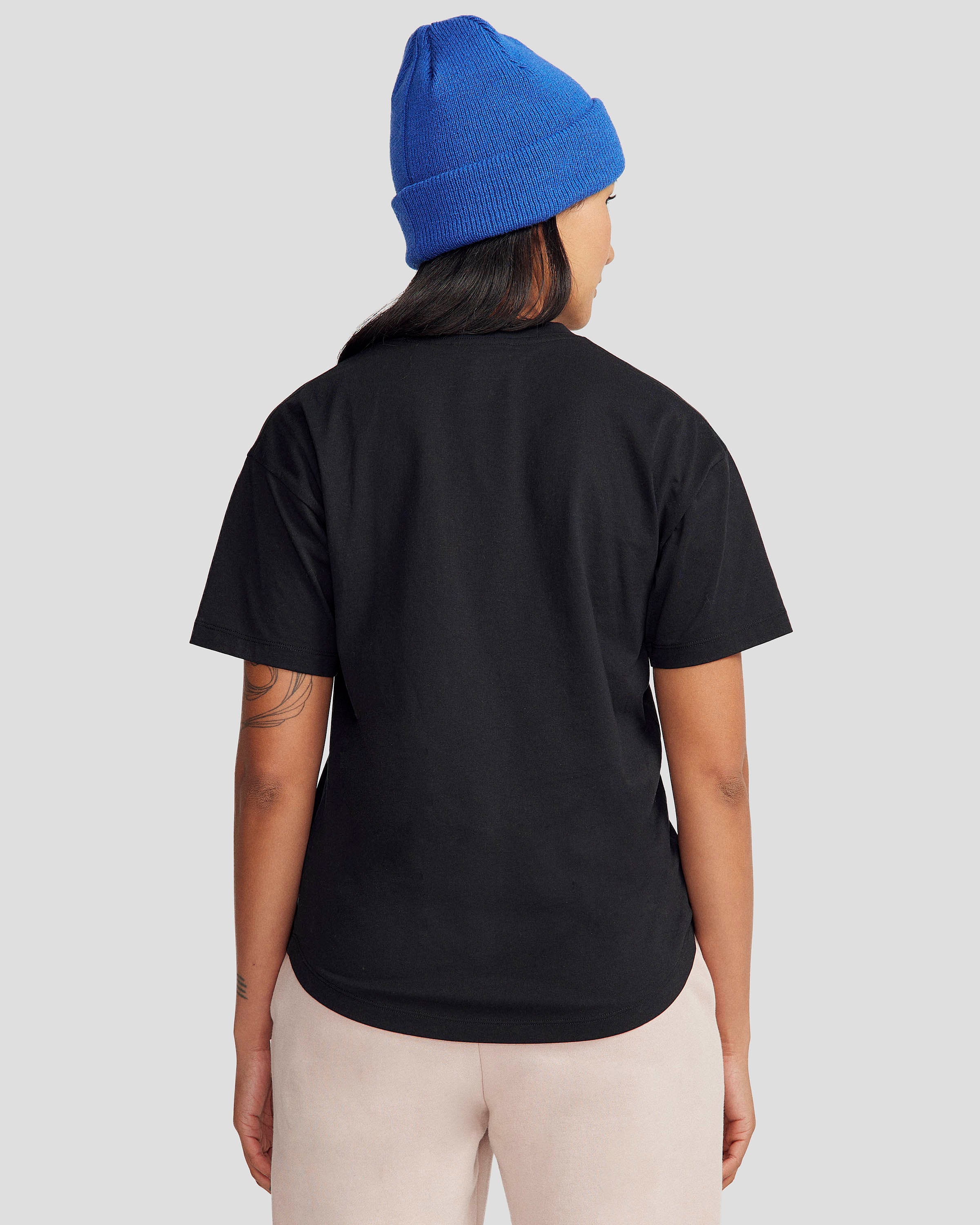 Women's Logo Organic Cotton T-shirt - Black Stingray - Image 3
