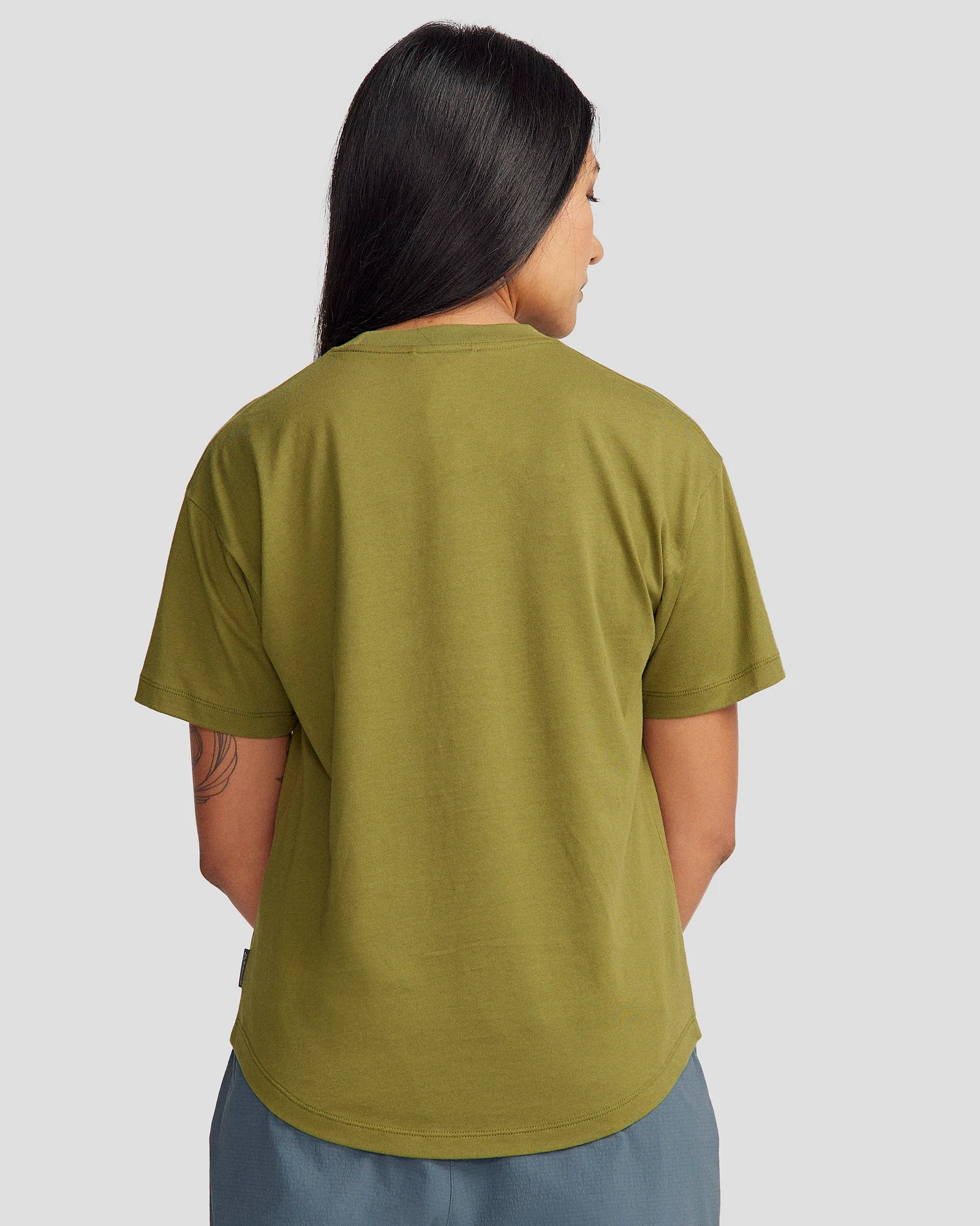 Women's Logo Organic Cotton T-shirt - Dark Fern - Image 3