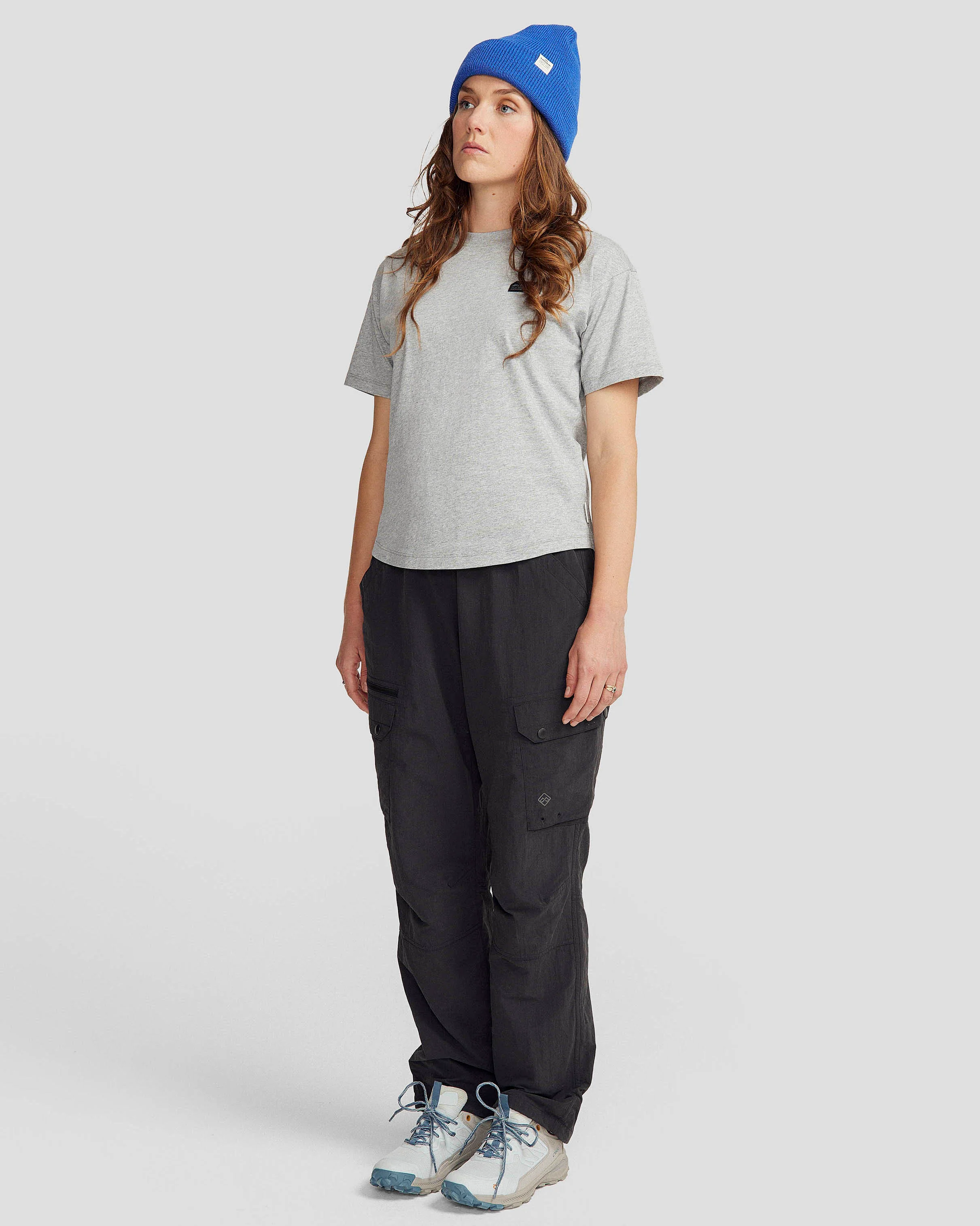 Women's Logo Organic Cotton T-shirt - Light Grey Marle - Image 2