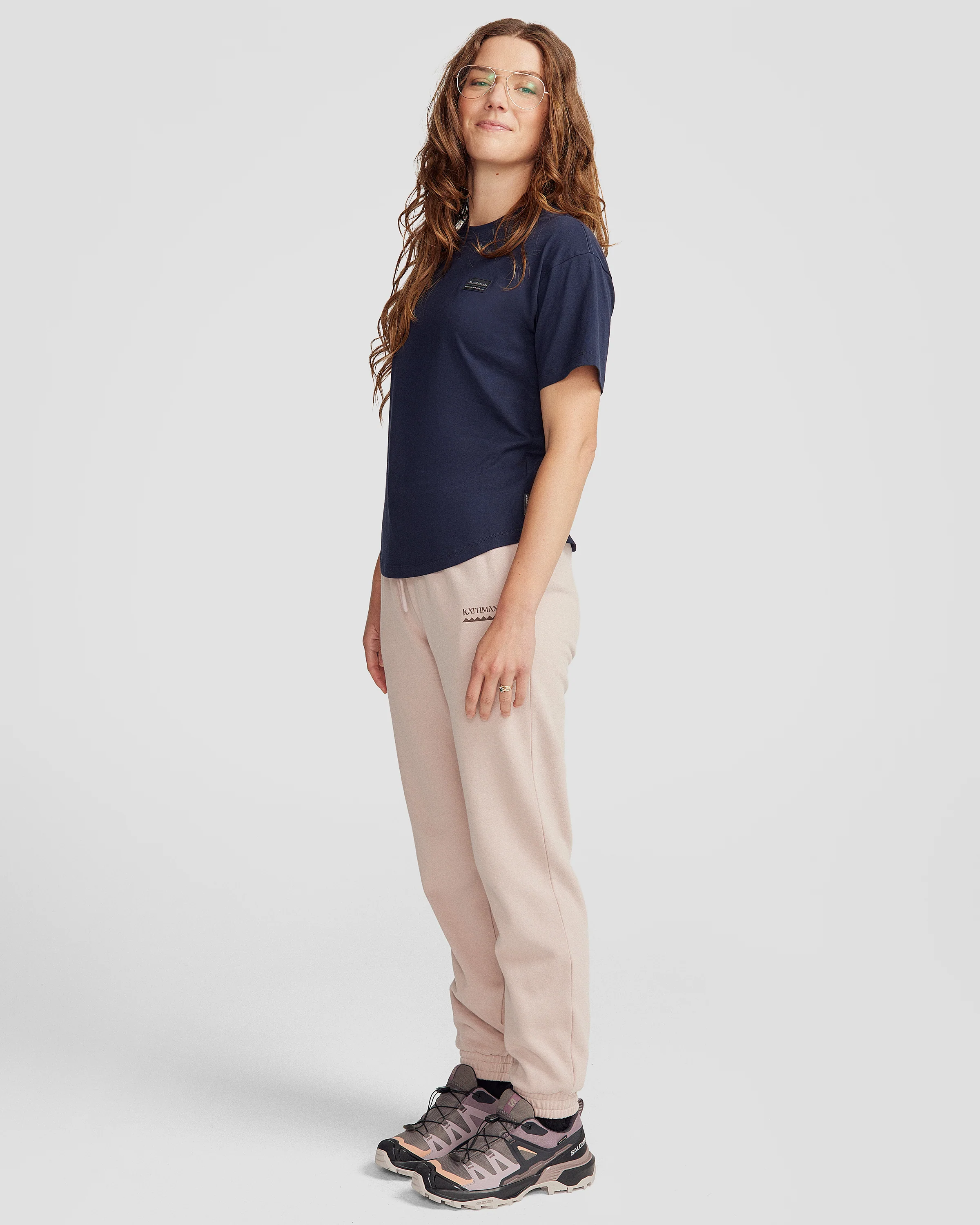 Women's Badge Organic Cotton S/S Tee - Pure Navy - Image 2
