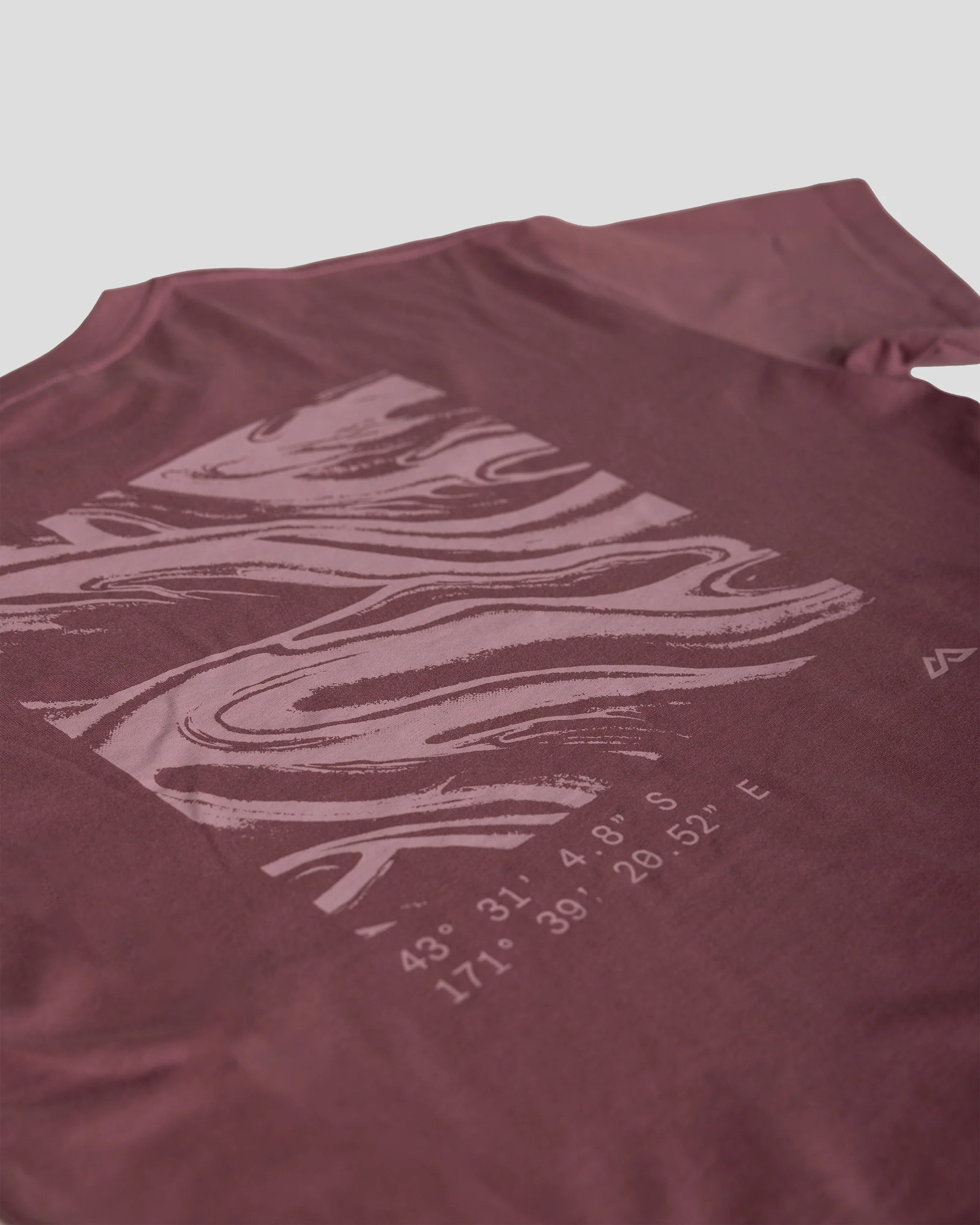 Women's Braided River Organic Cotton T-Shirt -  Dark Thistle - Image 2