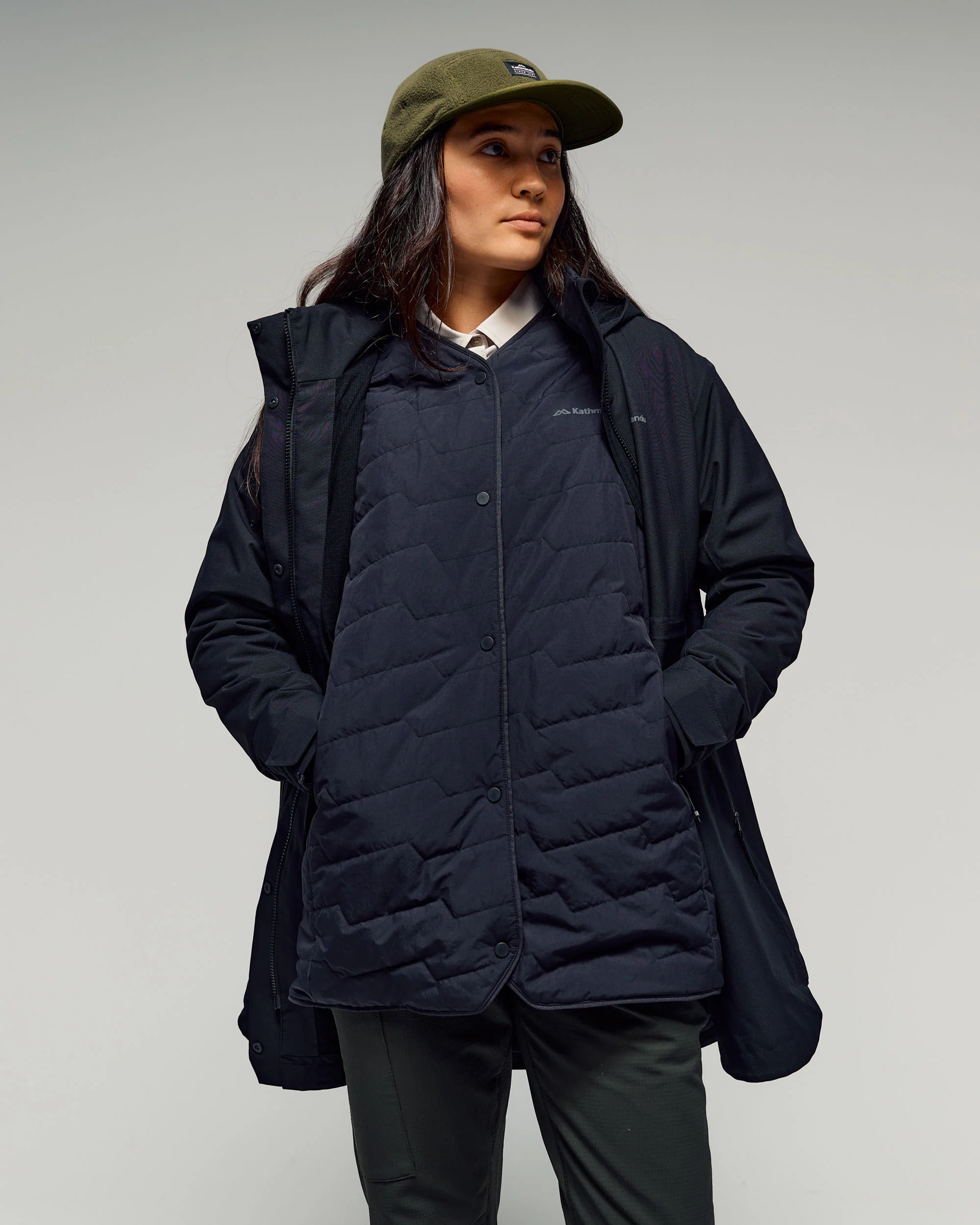 Women's Citytrek 2L Rain Insulated 3in1 Parka -  Black Stingray - Image 4
