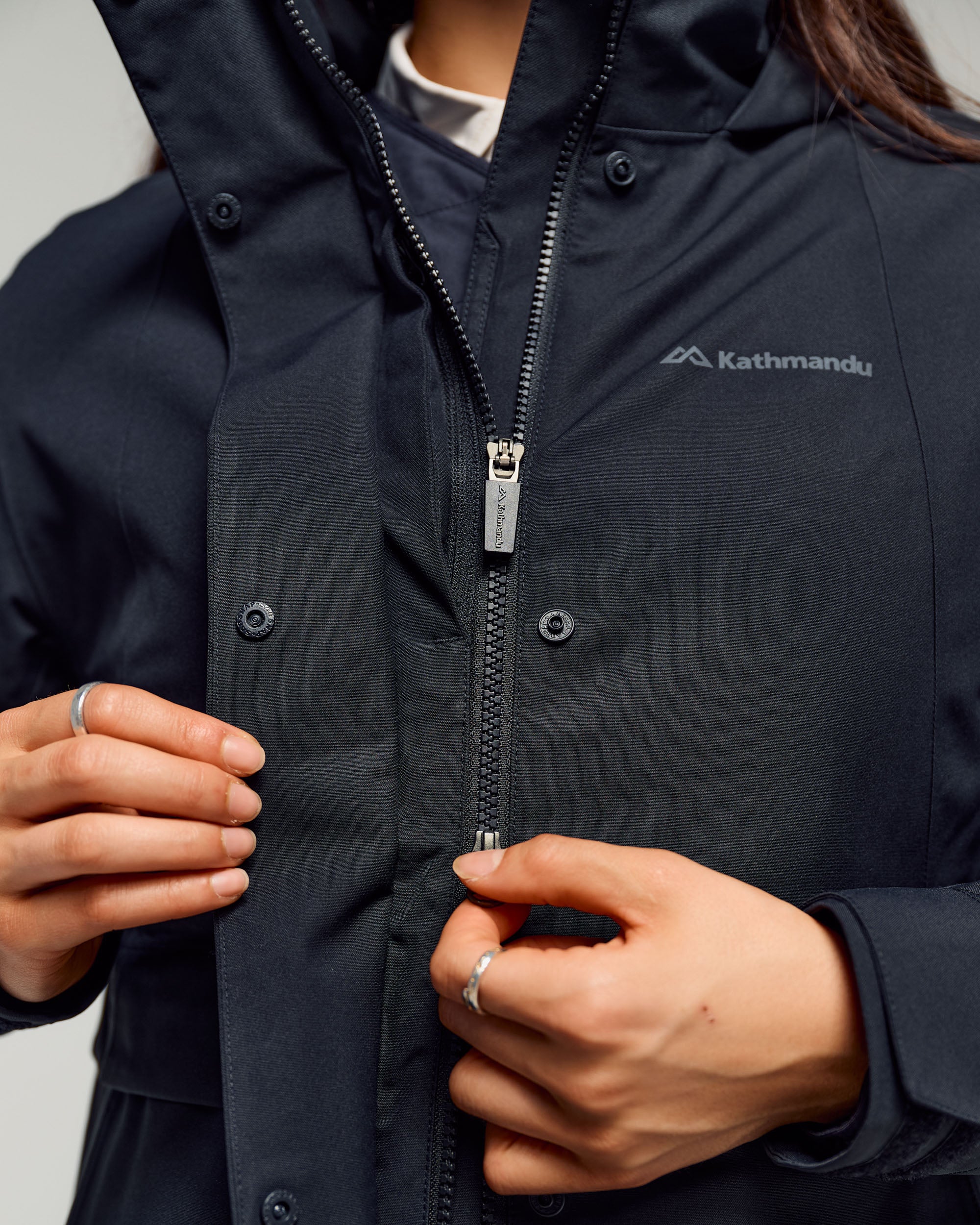 Women's Citytrek 2L Rain Insulated 3in1 Parka -  Black Stingray - Image 8