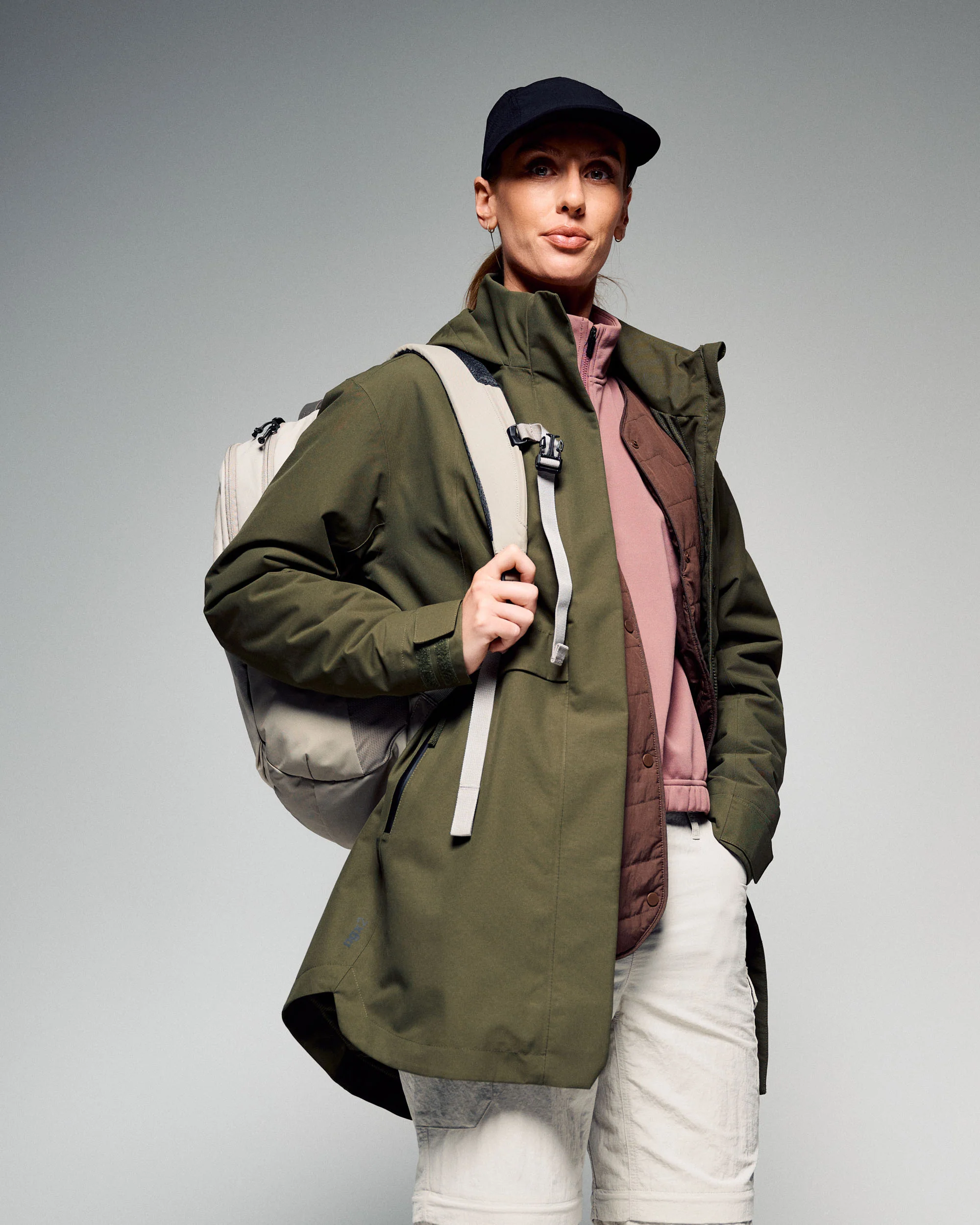 Women's Citytrek 2L Rain Insulated 3in1 Parka -  Light Moss - Image 2